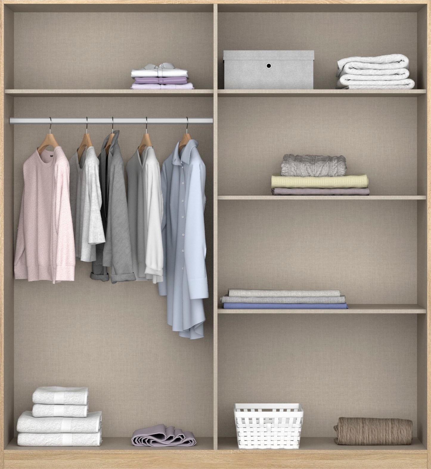 rauch Drehtürenschrank »Celle«, in 4 Breiten und 2 Höhen, optional mit Schubkästen MADE IN GERMANY