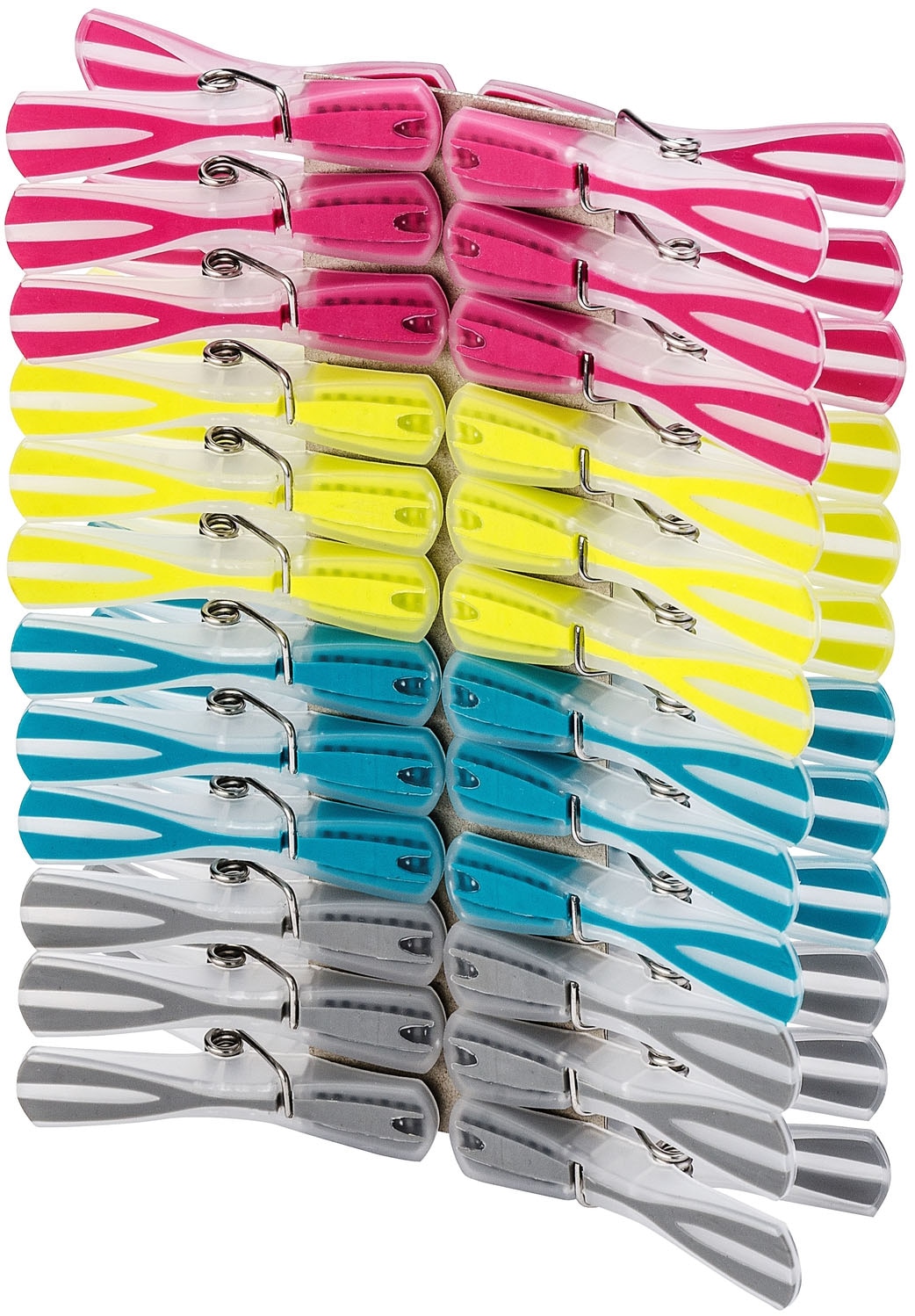 WENKO Wäscheklammern "Modell Arrow" Set, 48 Stk. tlg. Wäscheclips mit rutsc günstig online kaufen
