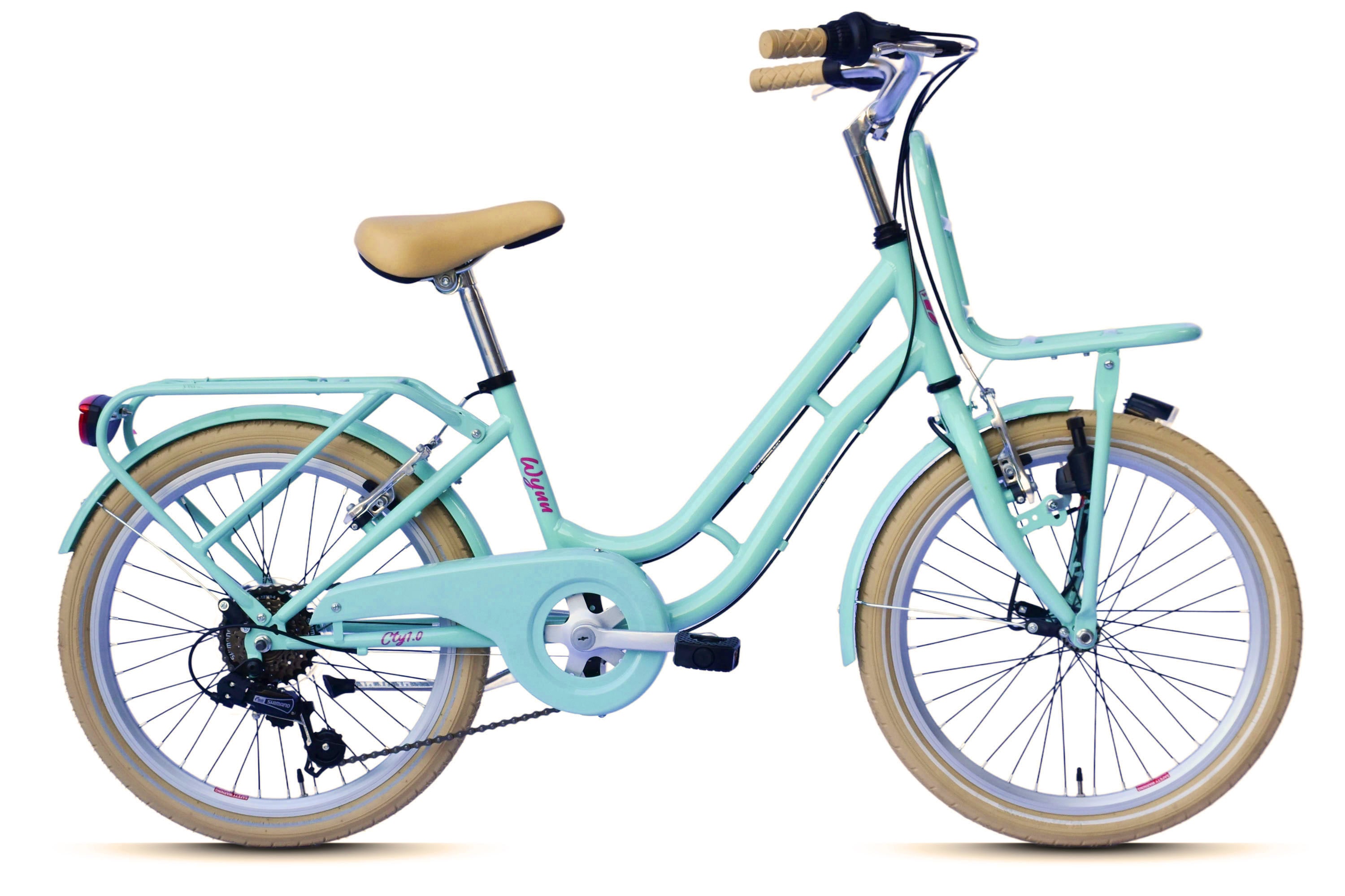 WYNN Kinderfahrrad "Kinderfahrrad 20 Zoll Shimano Tourney 6 Gang V-Brake Kinder KID1.0" 6 Gang Shimano Tourney Schaltwerk Kettenschaltung