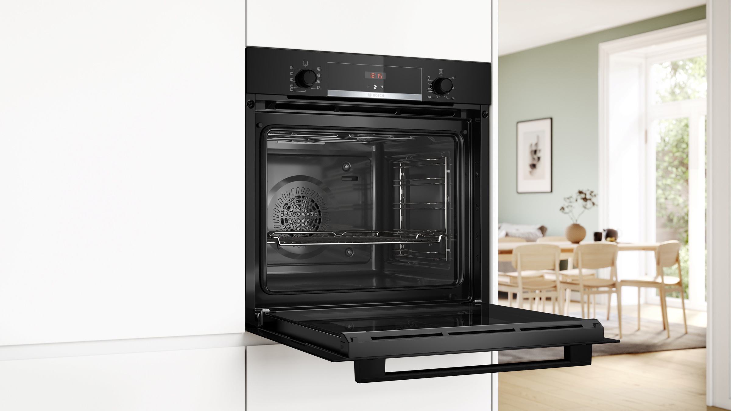 BOSCH Einbaubackofen Serie 4 "HBA514BB3" mit Teleskopauszug nachrüstbar mit günstig online kaufen