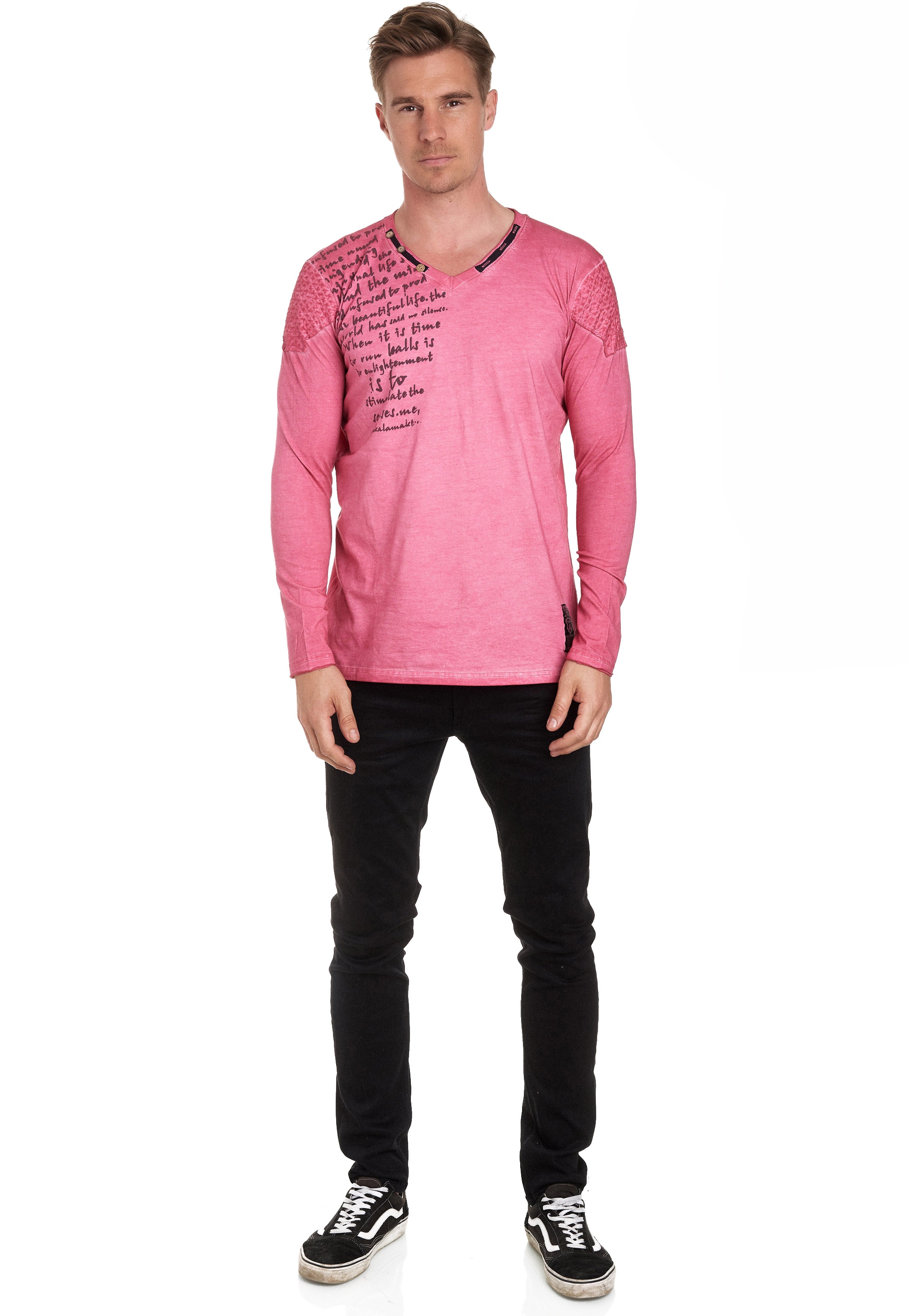 Rusty Neal Langarmshirt, in Used-Optik
