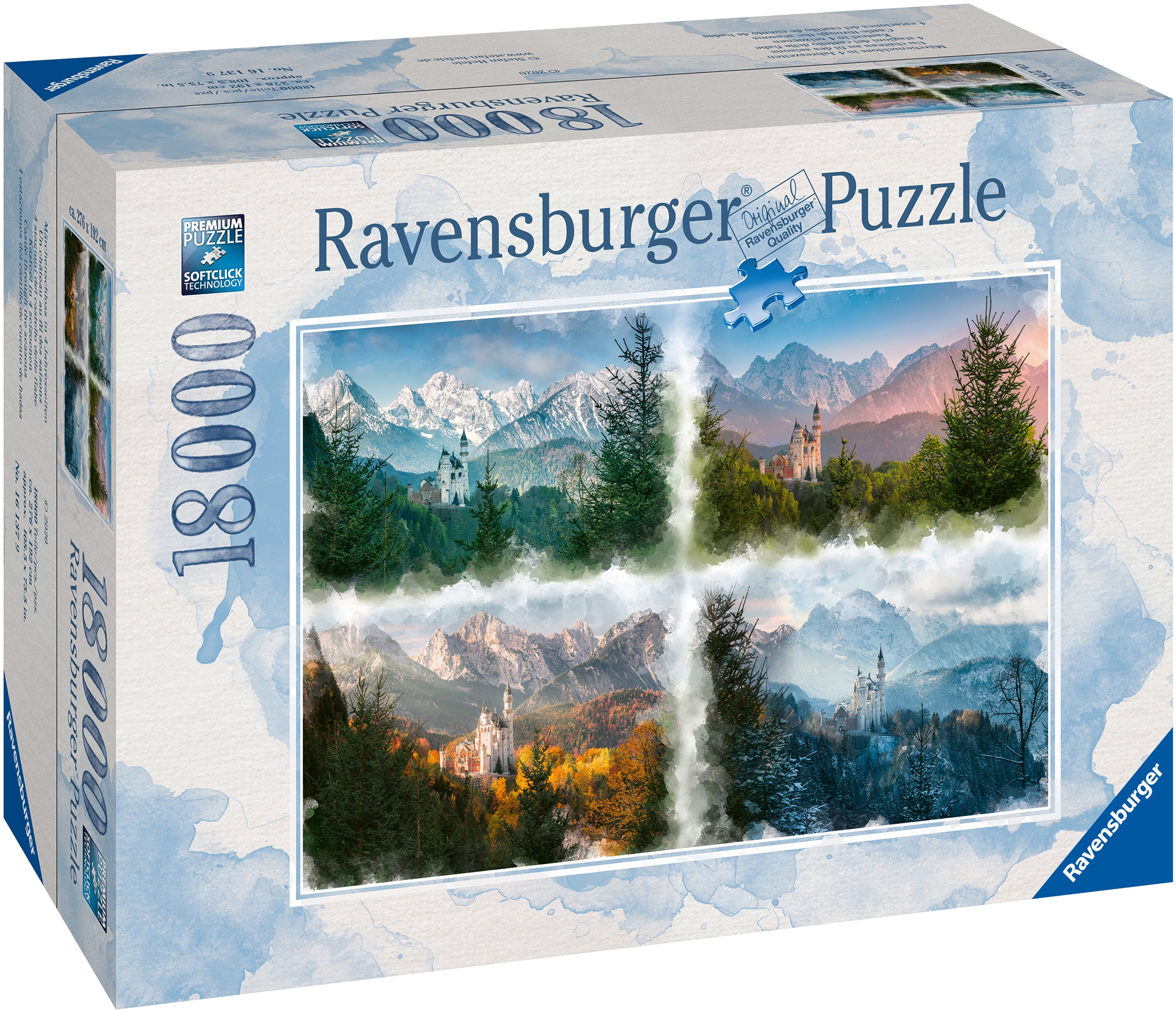 Ravensburger Puzzle »Märchenschloss in 4 Jahreszeiten«, Made in Germany, FSC® - schützt Wald - weltweit