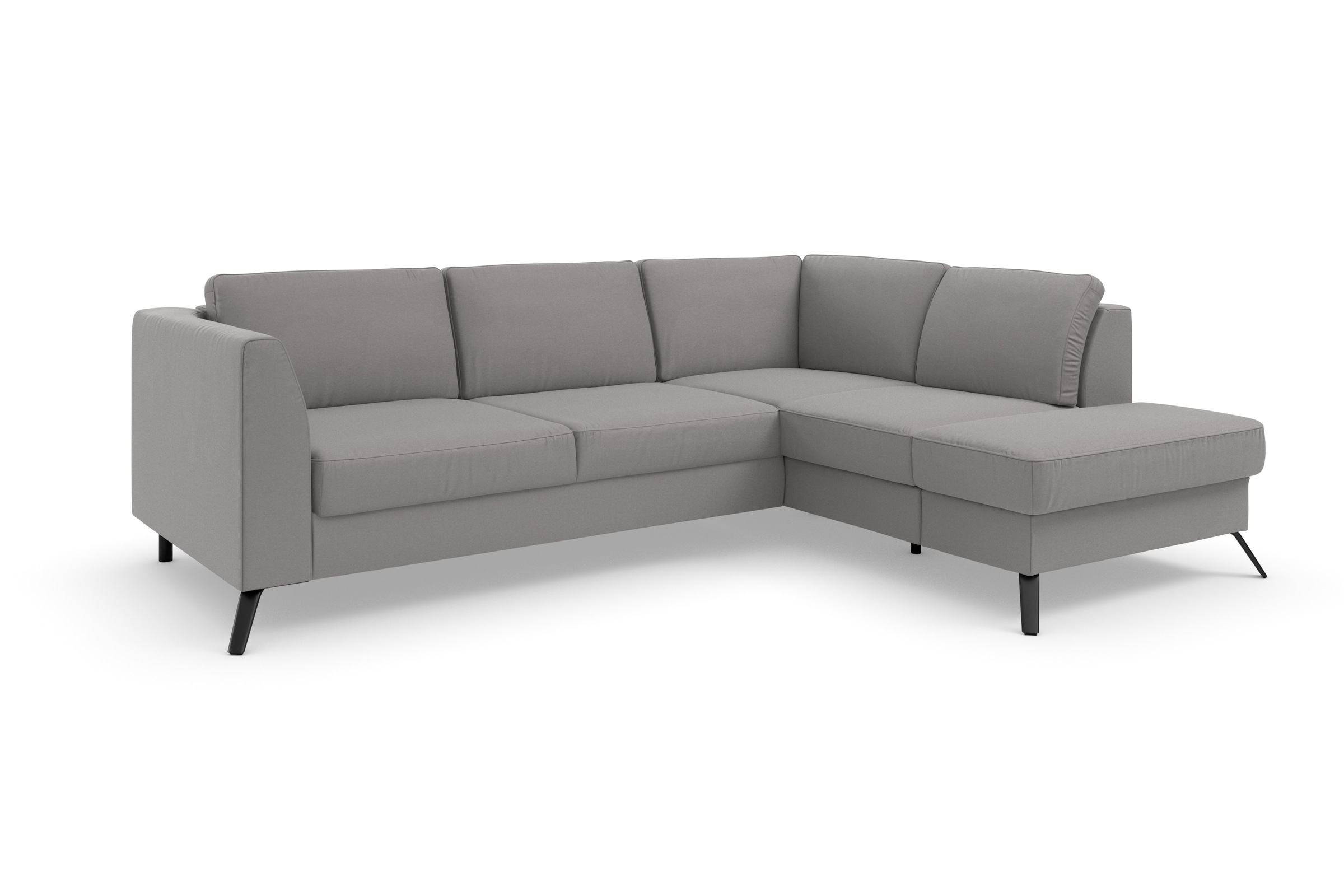 sit&more Ecksofa »Olsen L-Form«, inklusive Sitztiefenverstellung, wahlweise mit Bettfunktion, 15cm hoch
