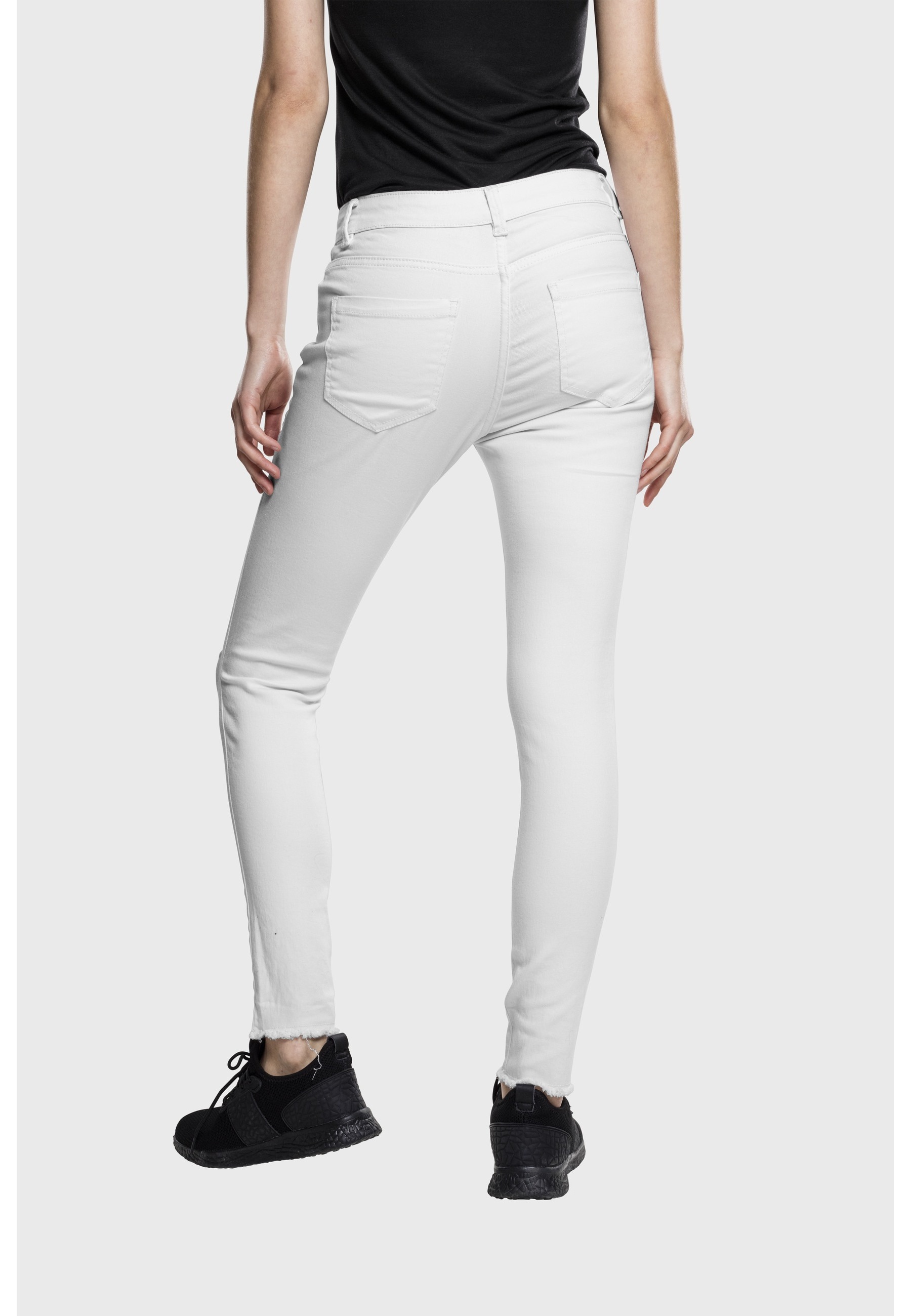 URBAN CLASSICS Bequeme Jeans »Urban Classics Damen Ladies Cut Knee Pants« 1 Stk.