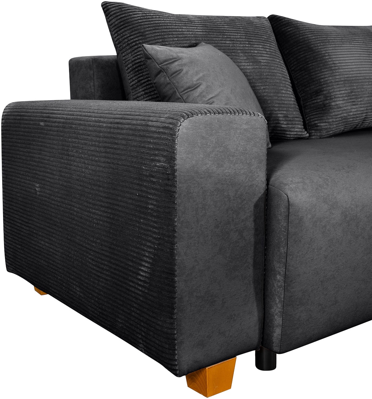 COLLECTION AB Schlafsofa »Yves, Liegefläche (B/T): 142/194 cm« inkl. Bettfunktion, Bettkasten, Federkern & Zierkissen