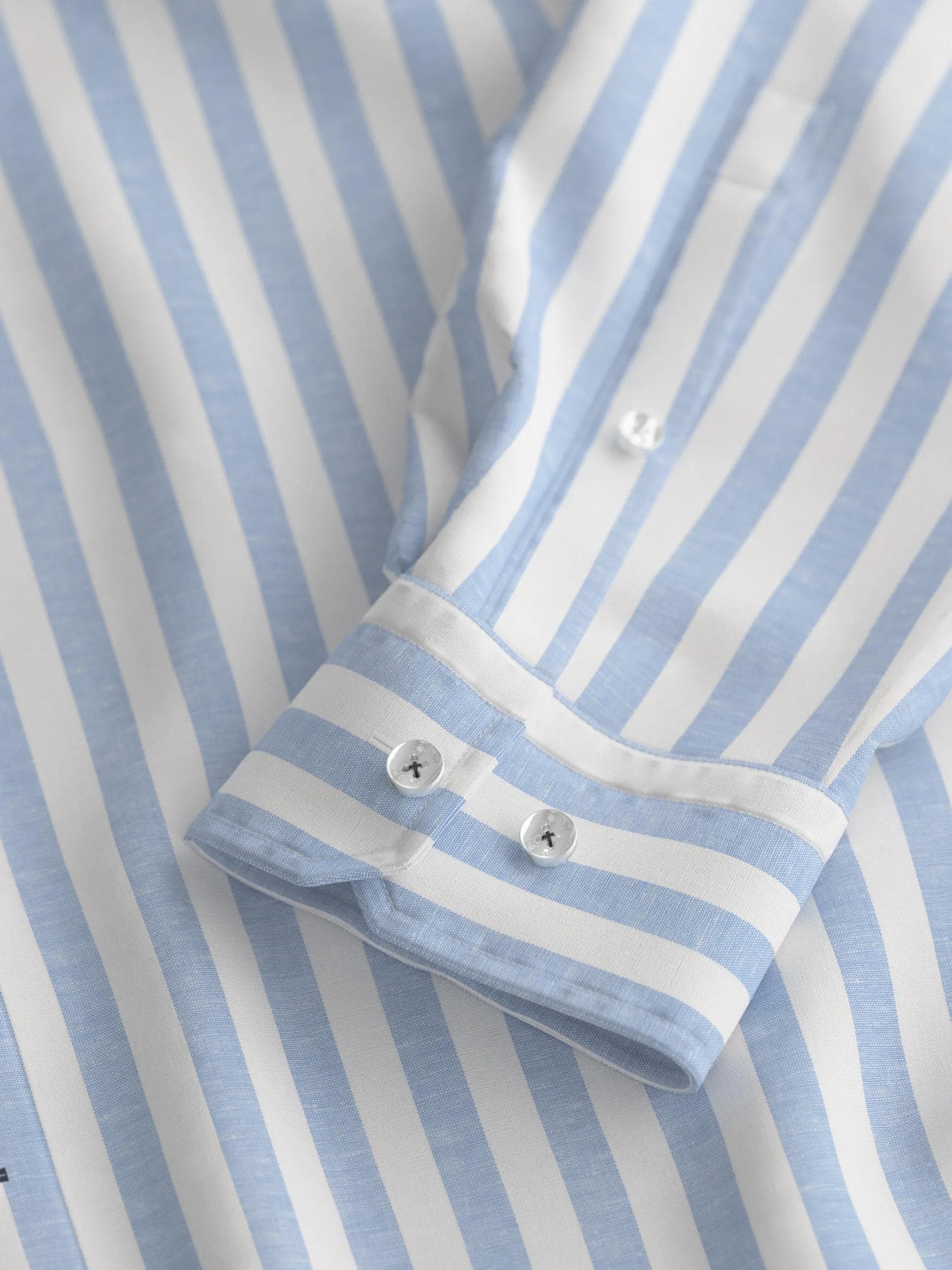 JOOP! Langarmhemd »Pit« Leinehemd, schmale Passform, Kentkragen