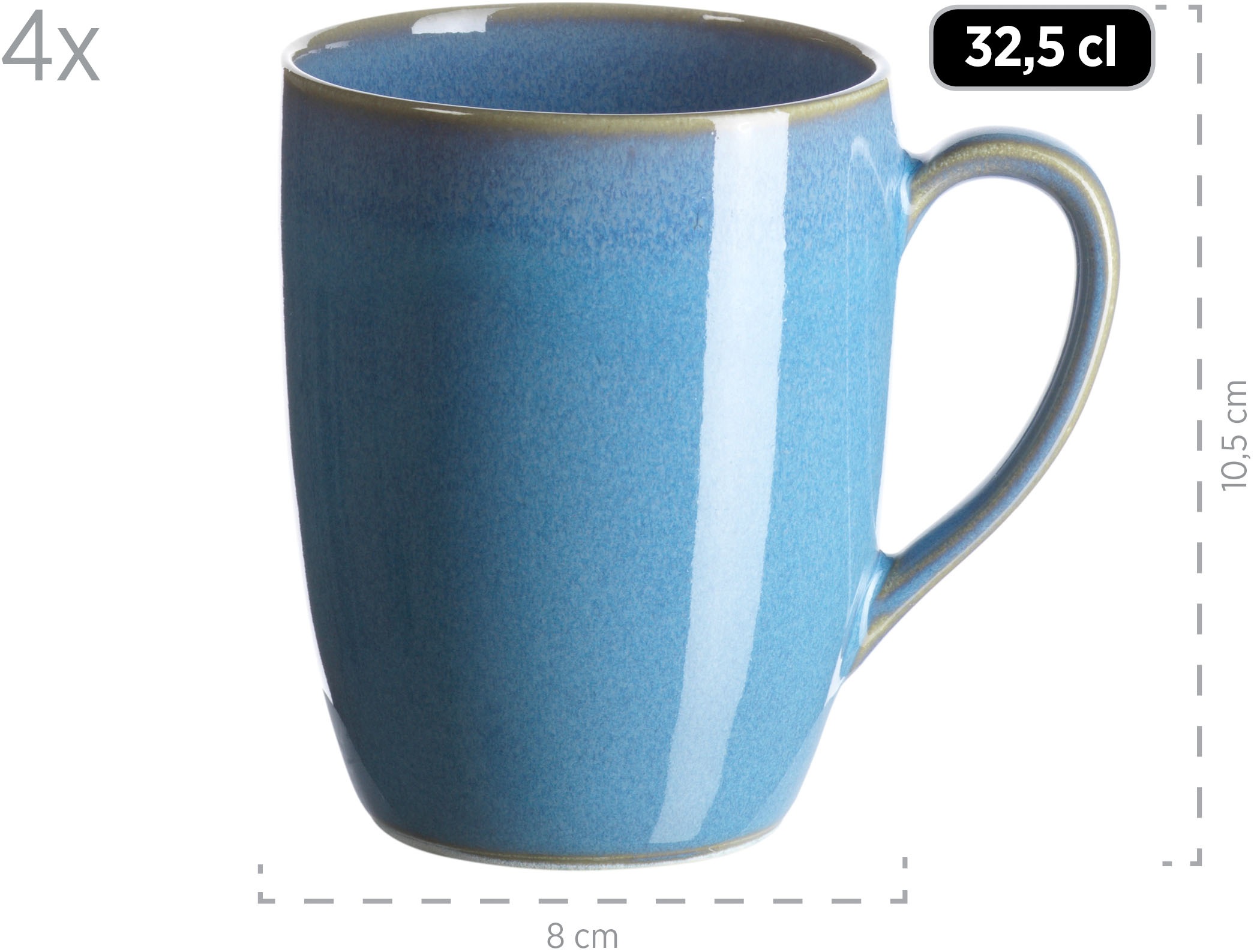 MÄSER Kombiservice »OSSIA, Geschirr-Set, Keramik«