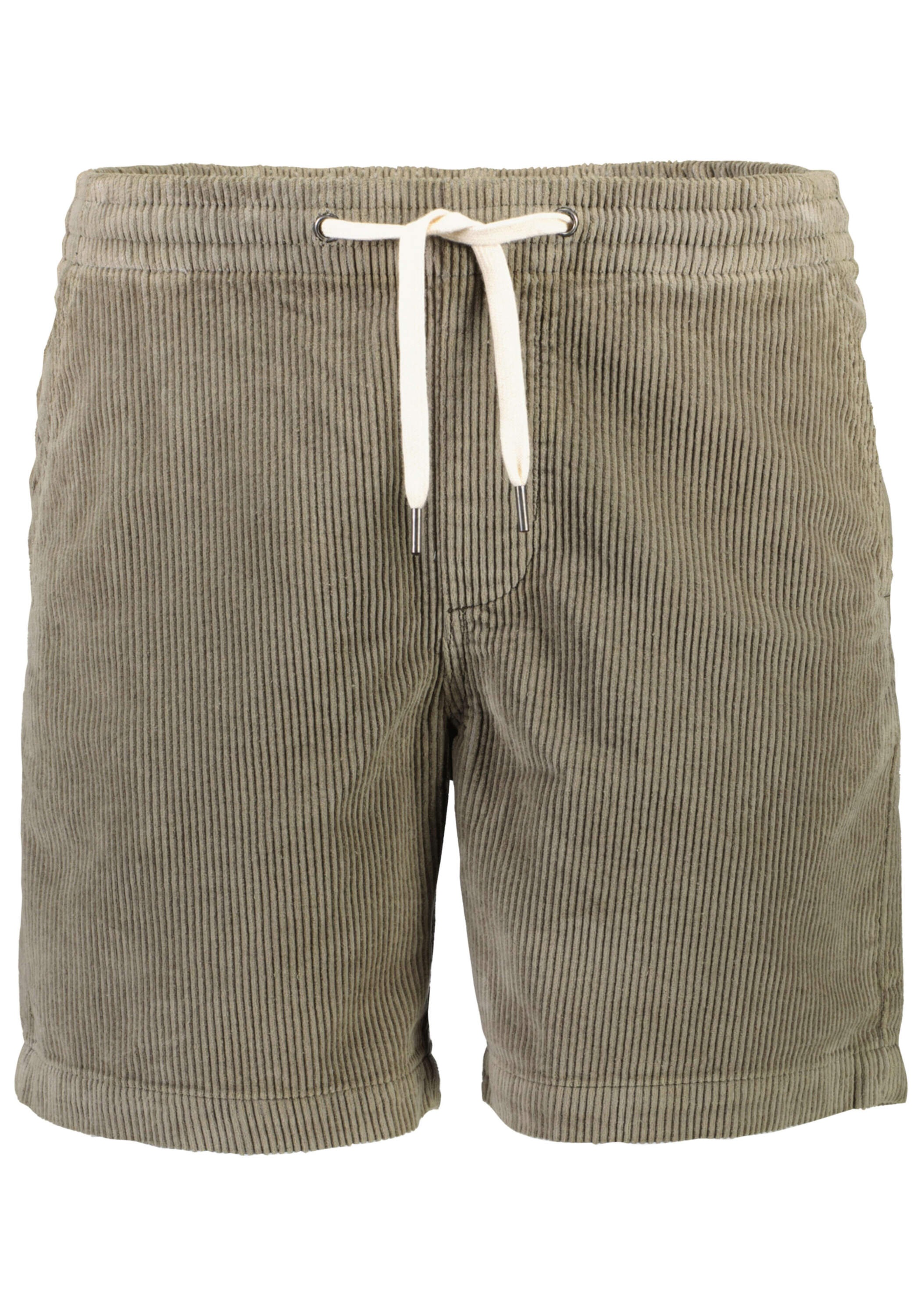 Bermudas JUNK DE LUXE "Bermudas Relaxed Fit", Herren, Gr. M, lt army, Obermaterial: 100% Baumwolle, unifarben, relaxed fit, Hosen Bermudas