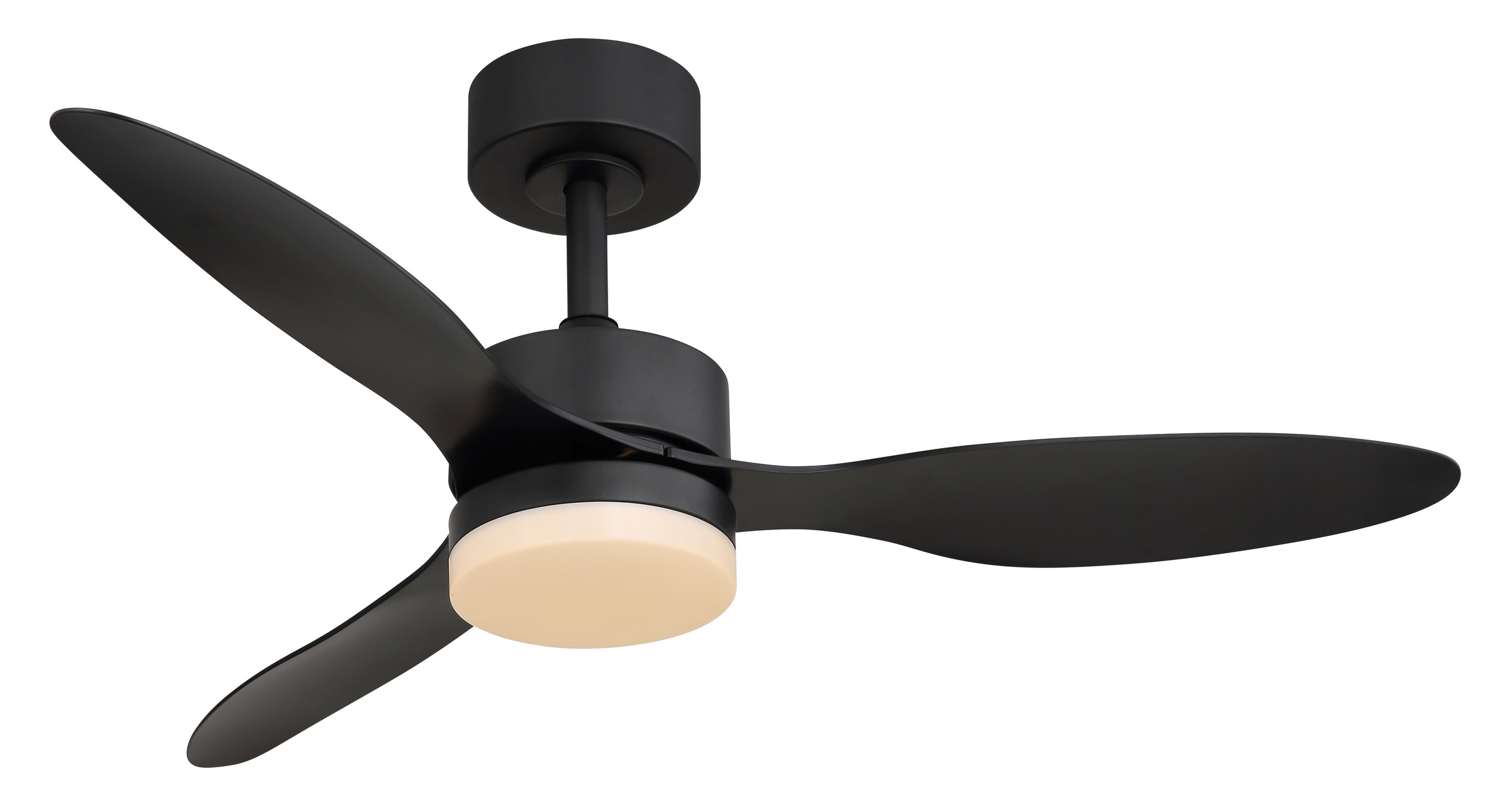 GLOBO LIGHTING Deckenleuchte »BLACKWELL« LED-Modul 1 Stk. Deckenventilator Schwarz, Opal/Kunststoff, dimmbar, LED 20W