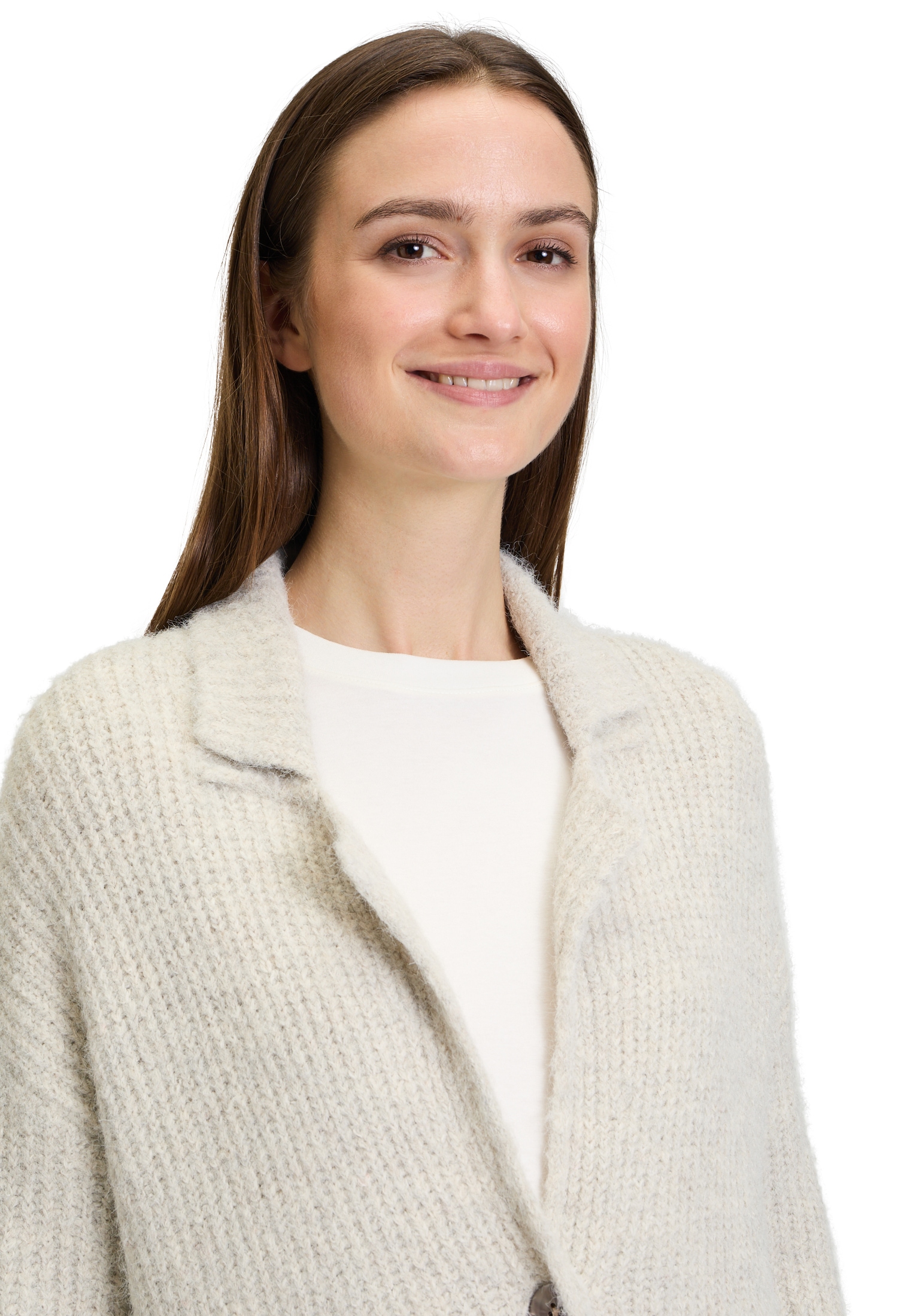 Cartoon Strickjacke »Cartoon Damen Strick-Cardigan mit Reverskragen«, Struktur