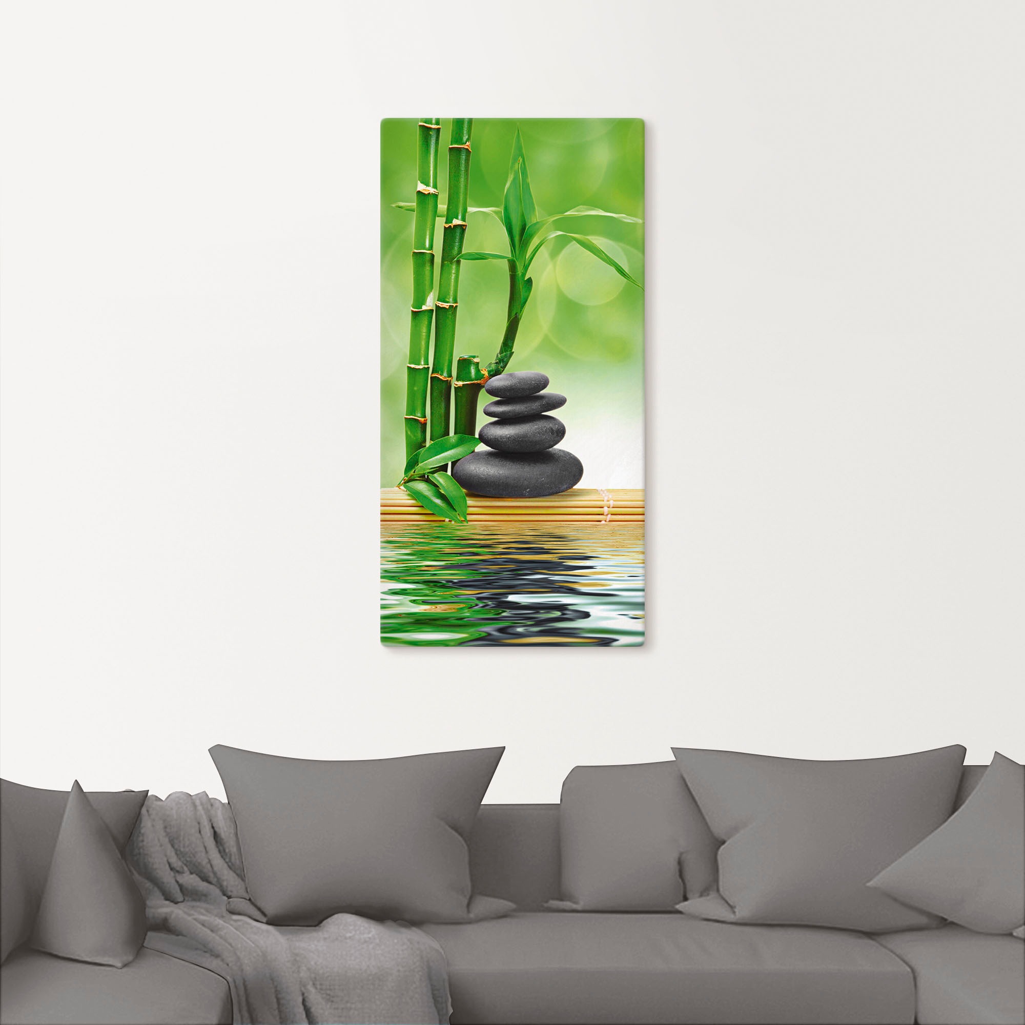 Thumbnail - Artland Wandbild "Spa Konzept Zen Basaltsteine" Zen 1 Stk. tlg. als Leinwandbild, Poster, Wandaufkleber in verschied. Gr...