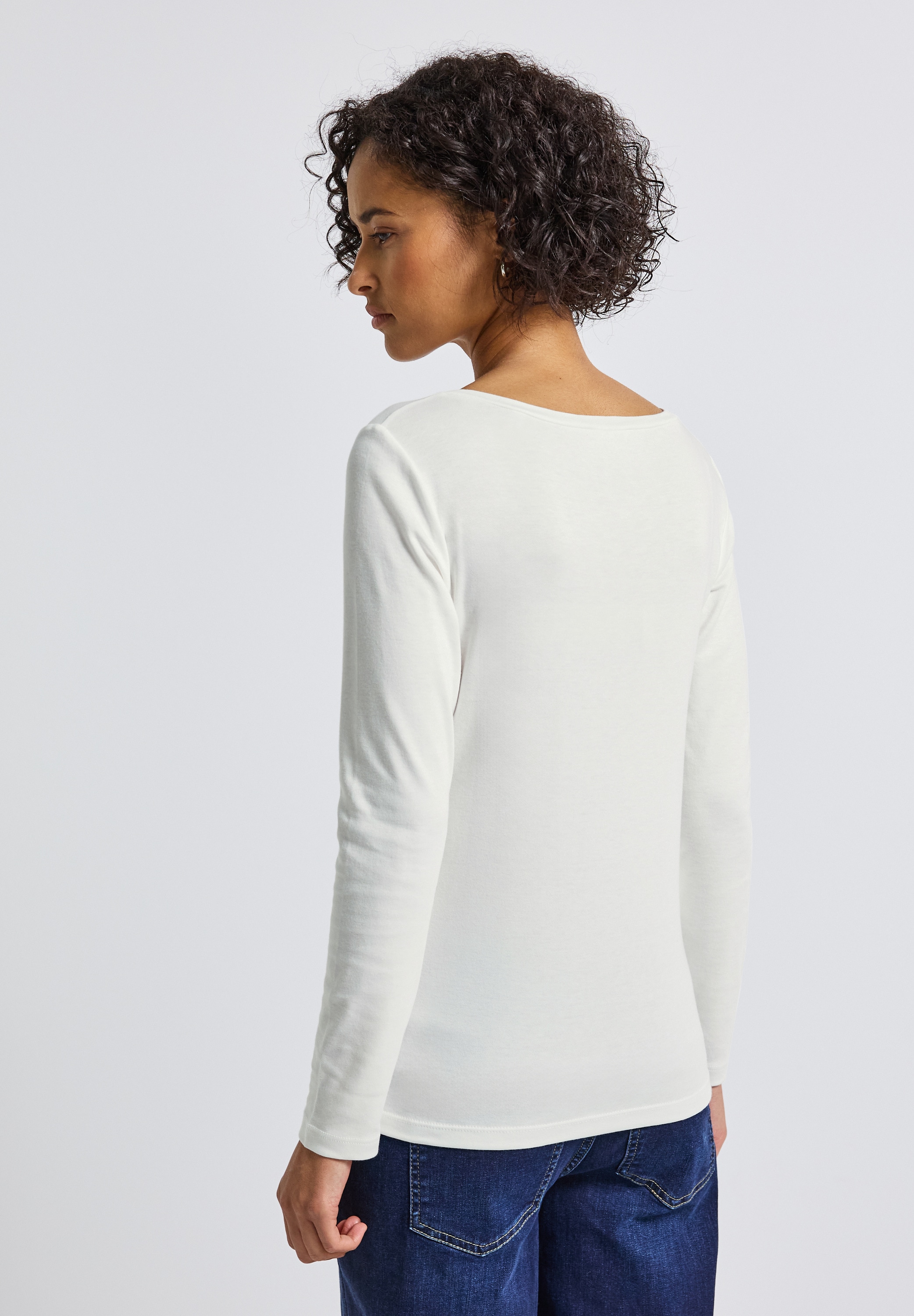 STREET ONE Langarmshirt, im soften Baumwoll-Mix