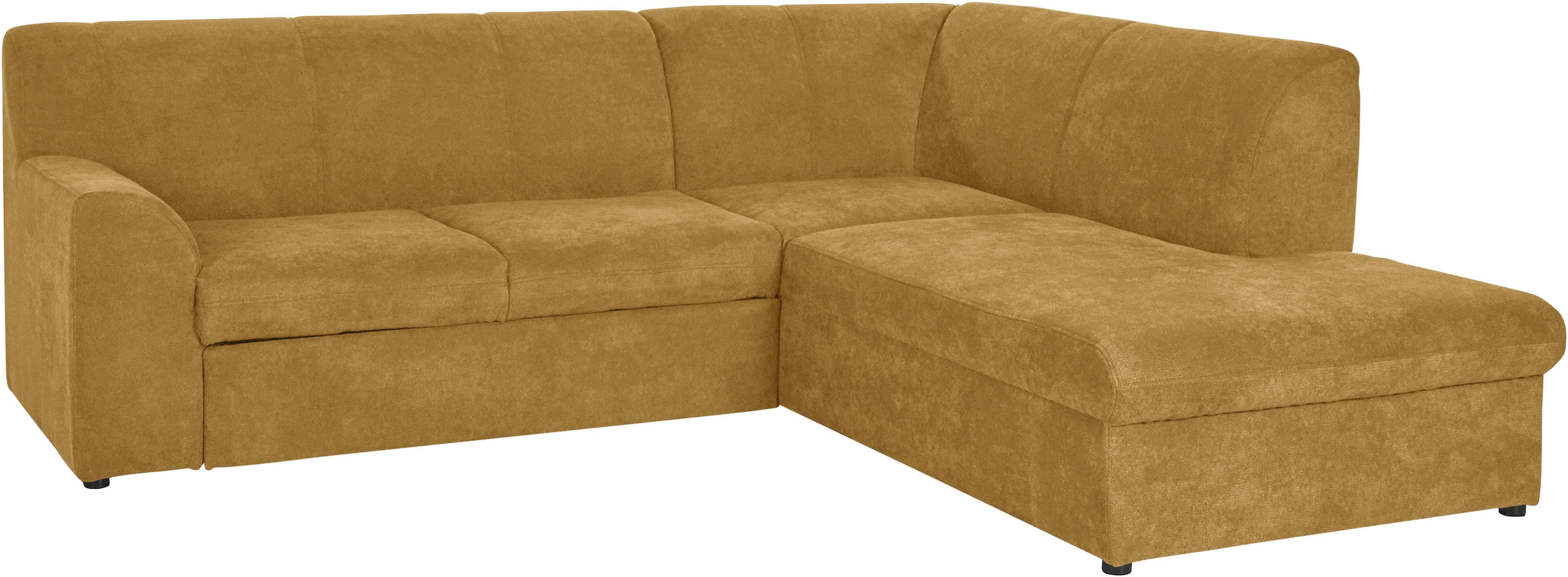 DOMO collection Ecksofa »Topper zeitlos elegant, kompakte Stellmaße, OTTOs Choice, L-Form«, mit Ottomane, wahlweise mit Schlaffunktion