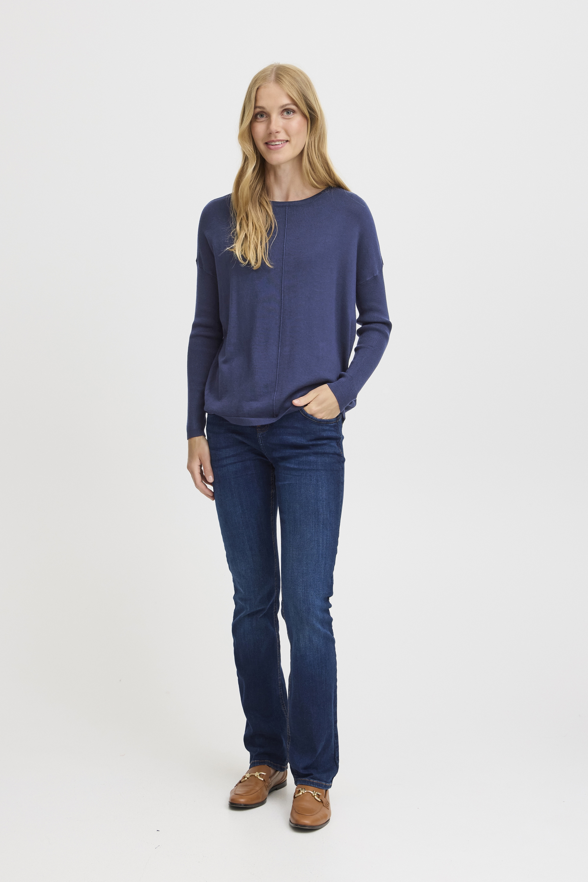 fransa Strickfleece-Pullover »Strickpullover FRLISO PU 1«