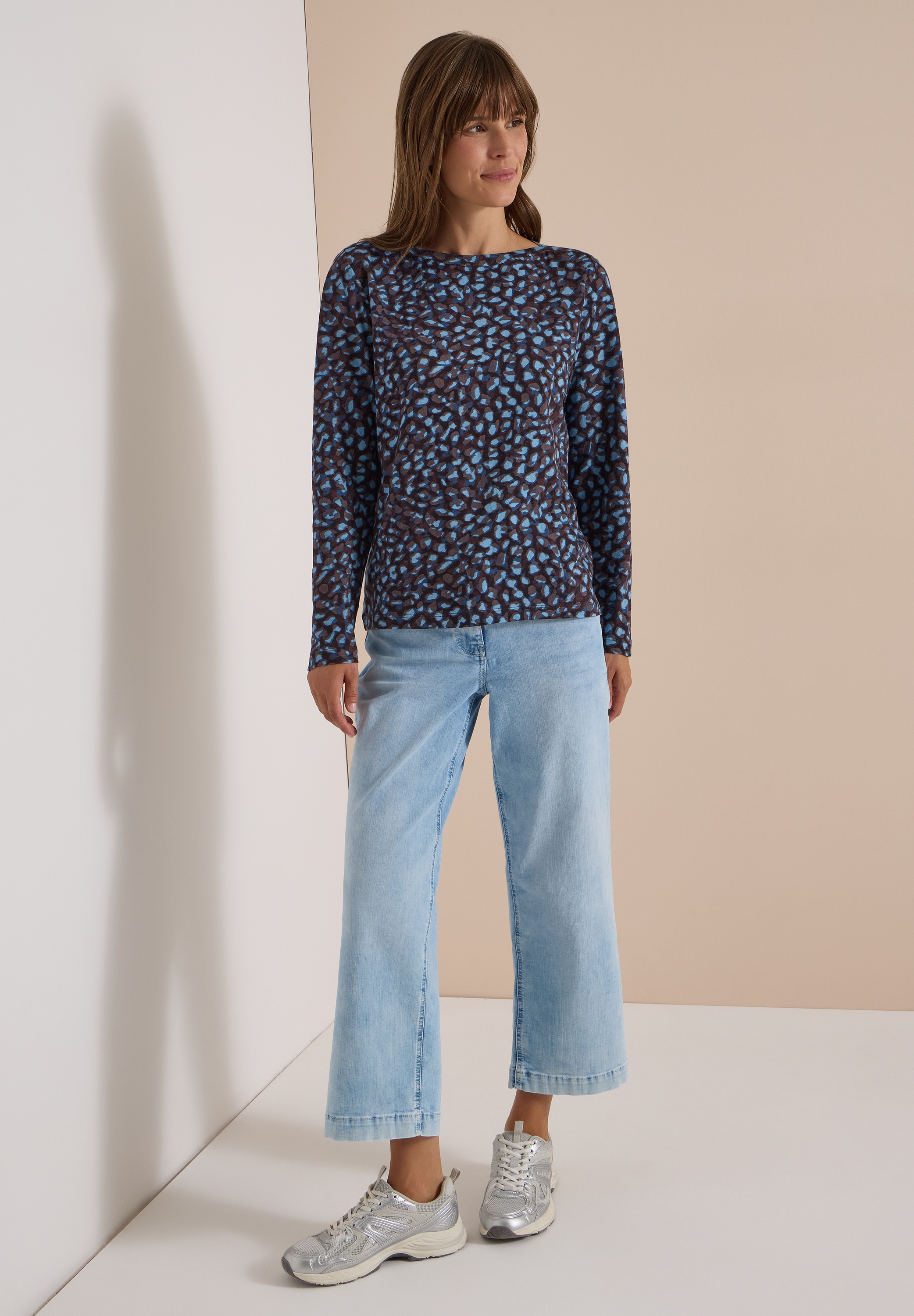 Cecil Langarmshirt aus reiner Baumwolle