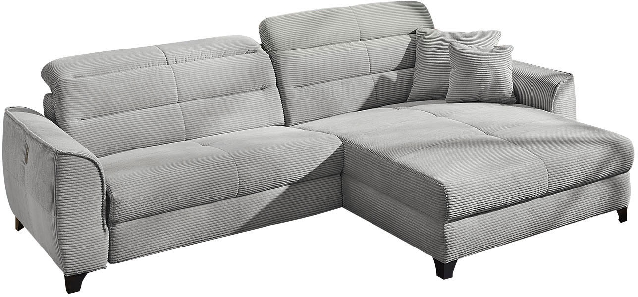 Jockenhöfer Gruppe Ecksofa »Double One L-Form«, mit 2x 120cm breiten, elektromotorischen Relaxfunktionen