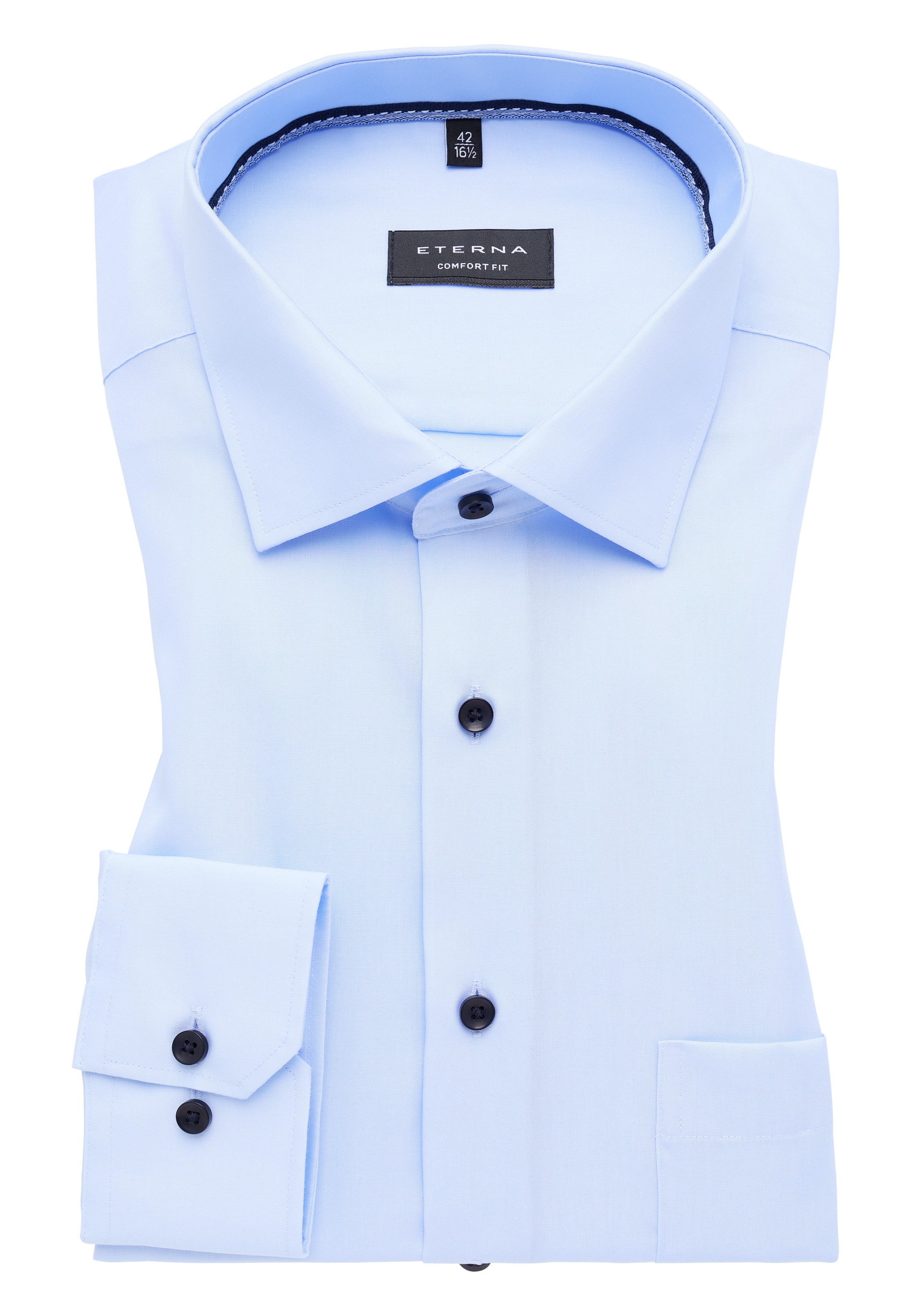 Eterna Langarmhemd »COMFORT FIT« NON IRON (bügelfrei)