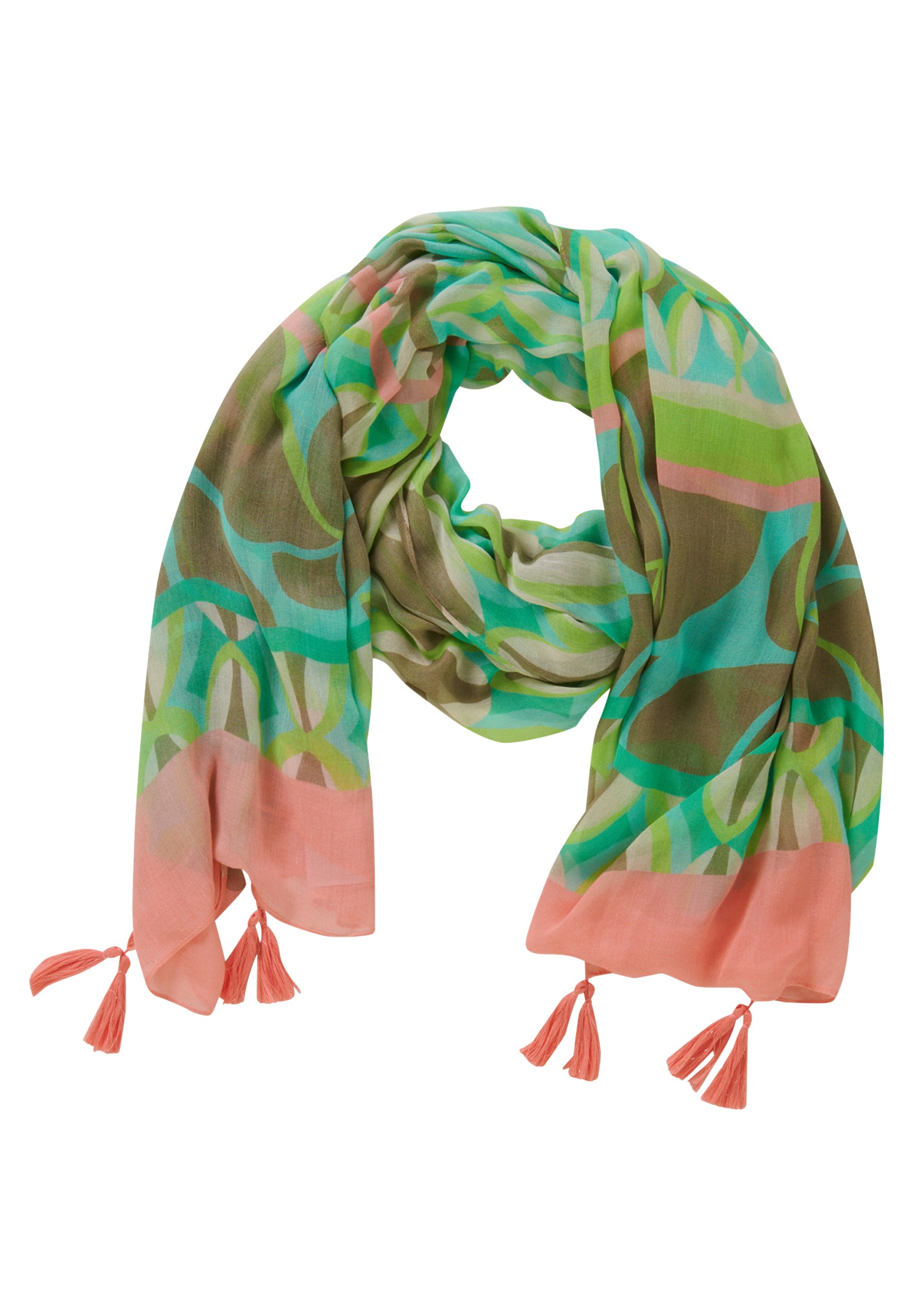 Betty Barclay Schal "Betty Barclay Damen Sommerschal mit Quasten", Quasten günstig online kaufen