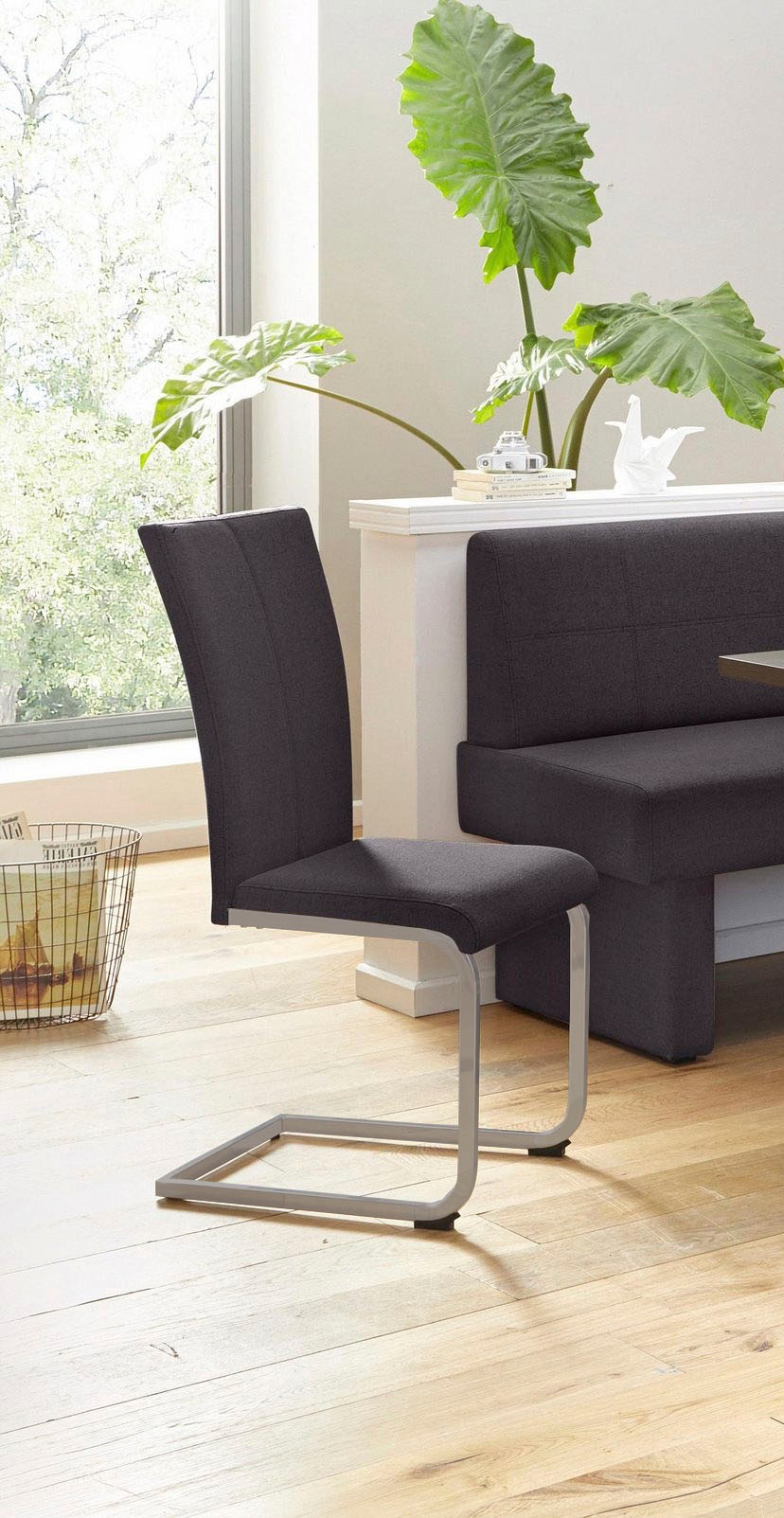 Home affaire Freischwinger "Nils" (Set) 2 Stk. Feinstruktur  Microfaser Stu günstig online kaufen