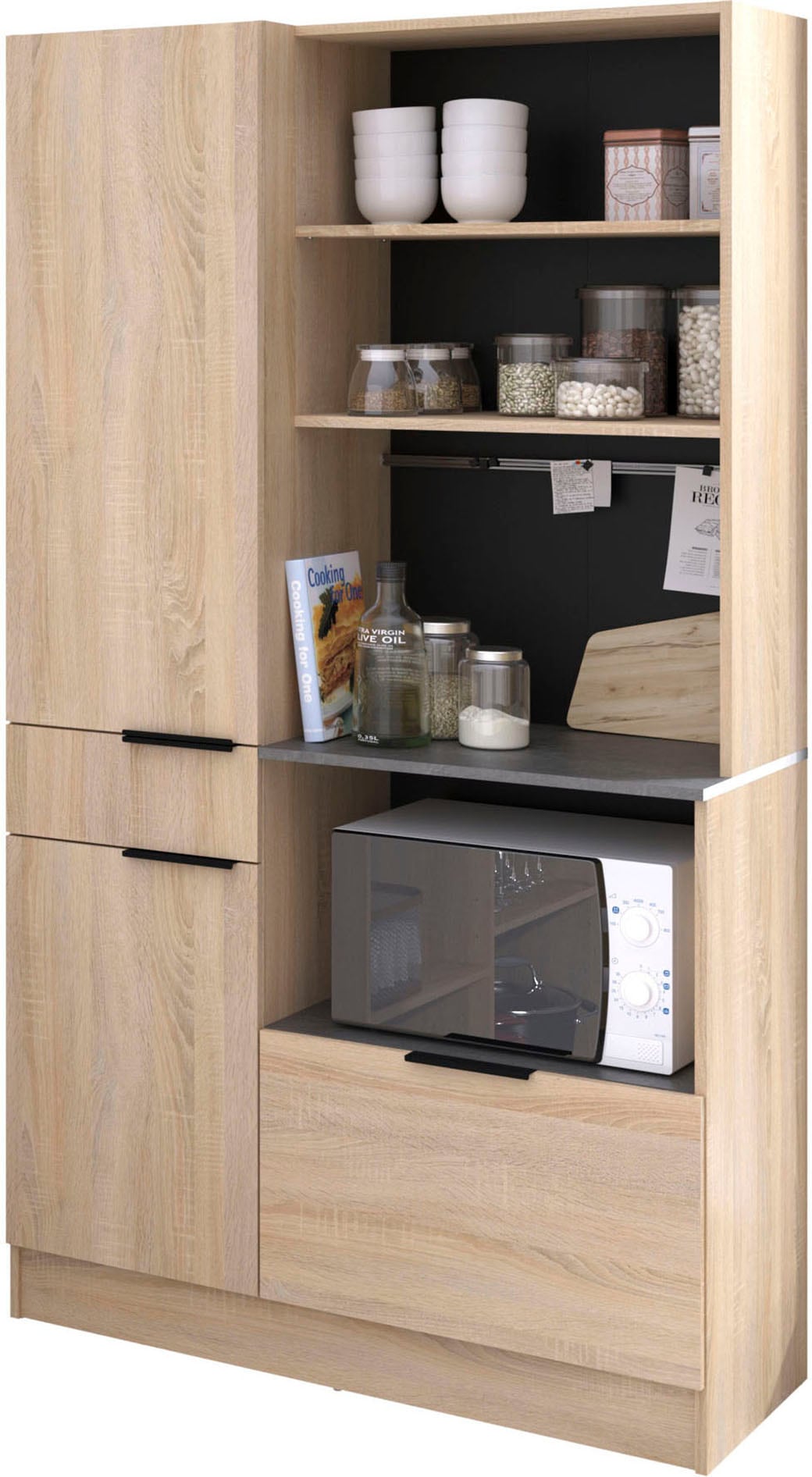 Parisot Schrank-Set »Parisot Fumay 1«, (2 St.), bietet viel Stauraum, praktischer Kabeldurchlaß, variabel stellbar