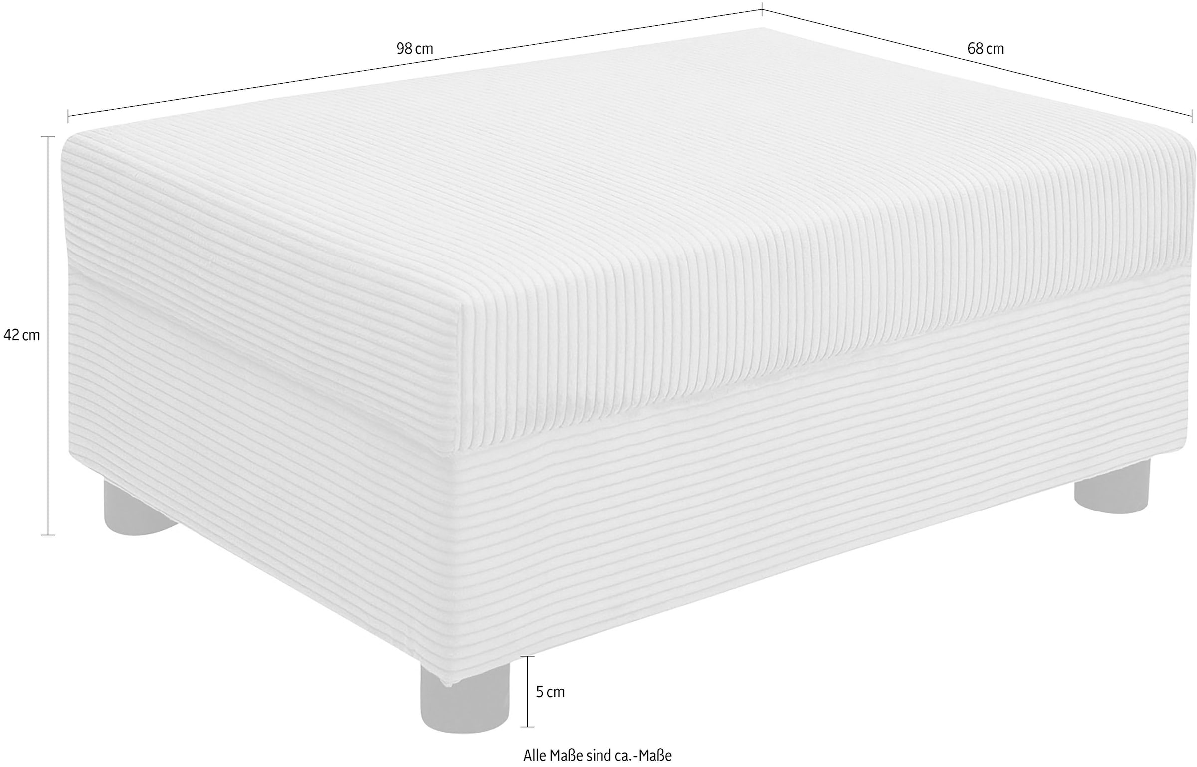 COLLECTION AB Hocker »Parma«, Frei stellbar, komfortabler Federkern, individuell kombinierbar