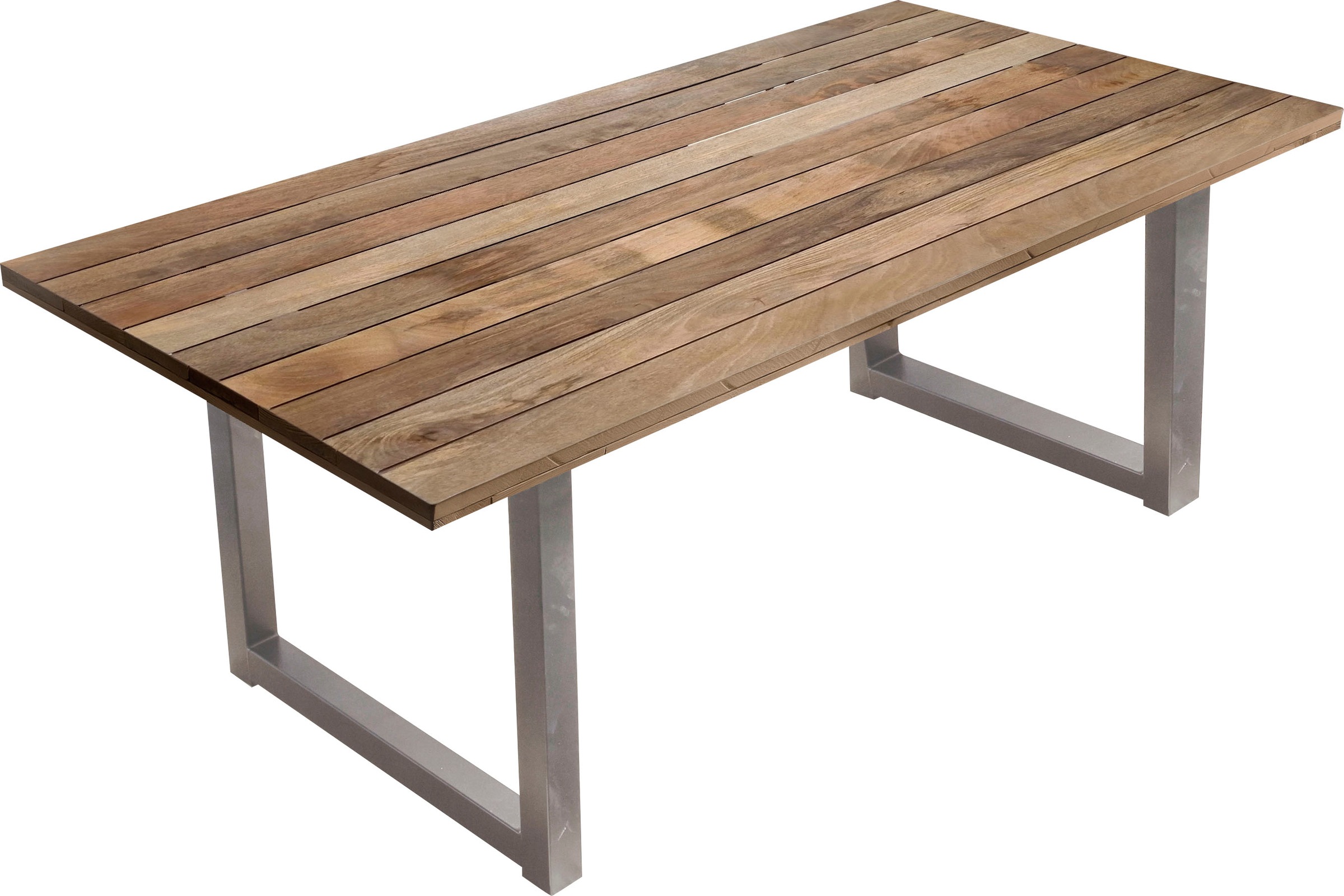 Möbilia Esstisch "Aletsch" gefertigt aus unbehandeltem Holz, recyceltes Ger günstig online kaufen