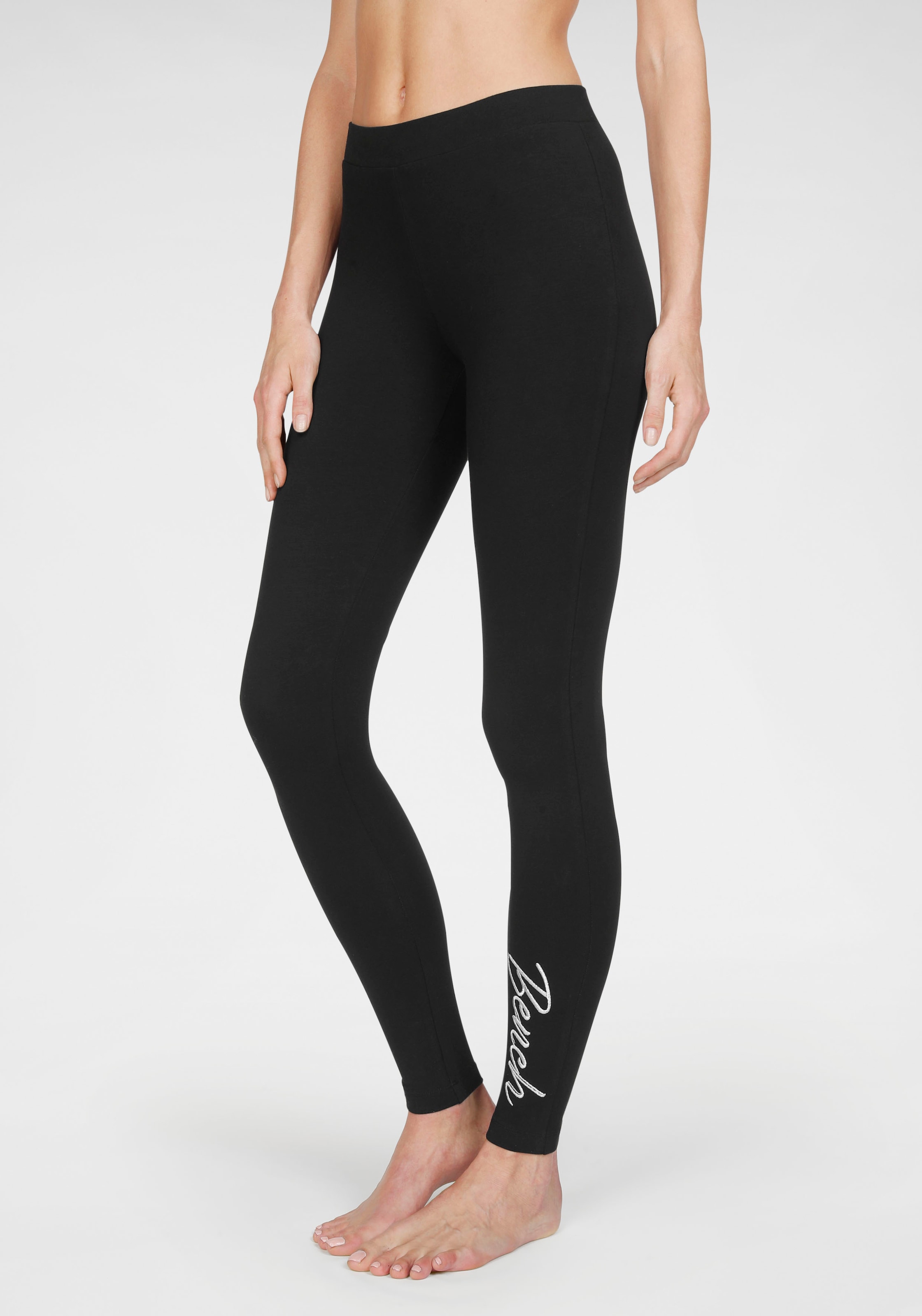 Loungewear mit | bestellen glänzender BAUR für Logostickerei Bench. Leggings,