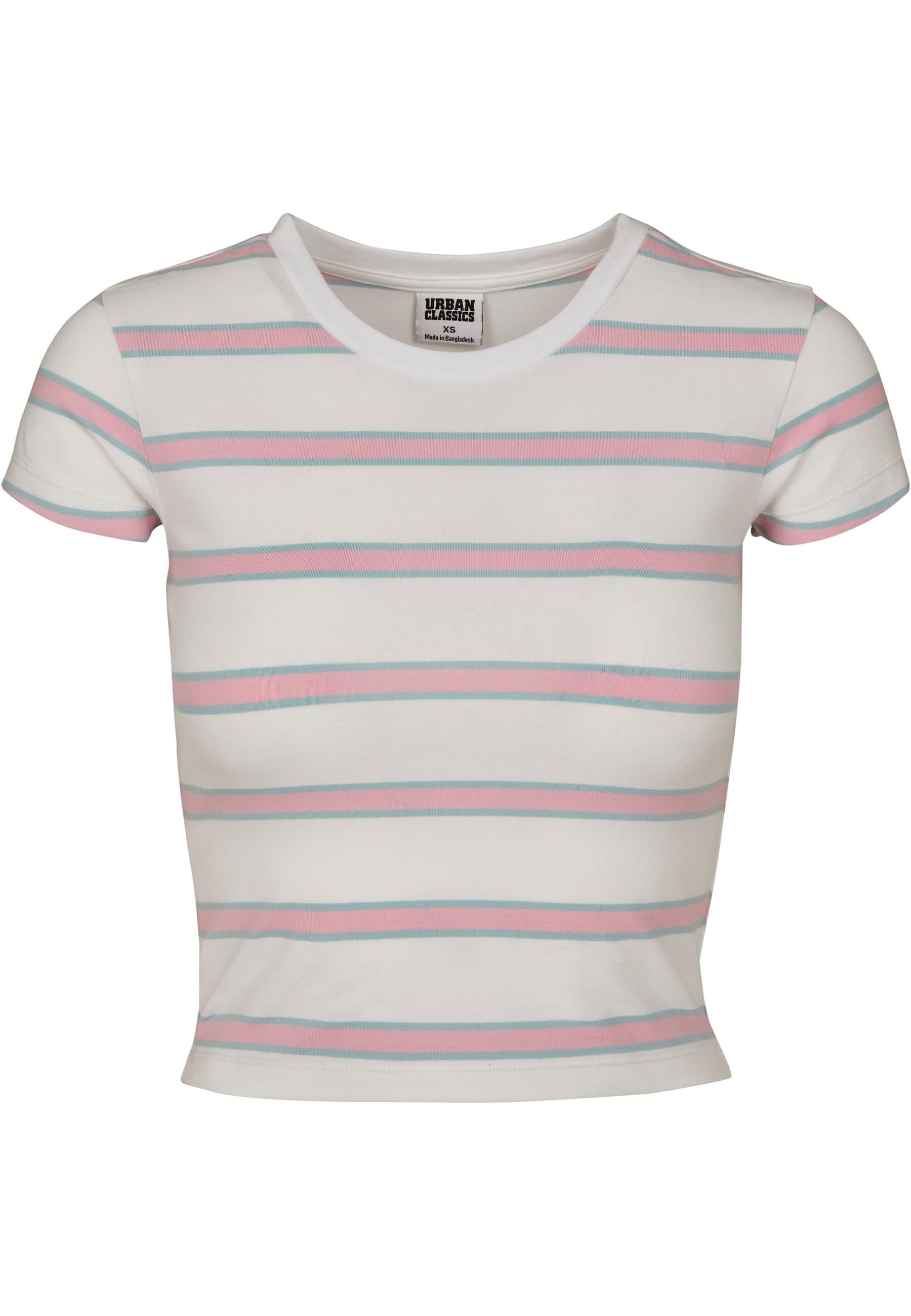 URBAN CLASSICS T-Shirt "Urban Classics Damen Ladies Stripe Cropped Tee" 1 S günstig online kaufen