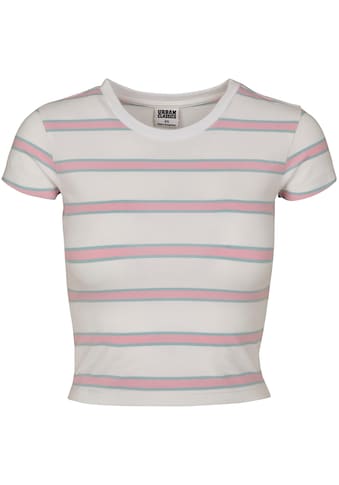 Strandshirt »Damen Ladies Stripe Cropped Tee«, (1 tlg.)