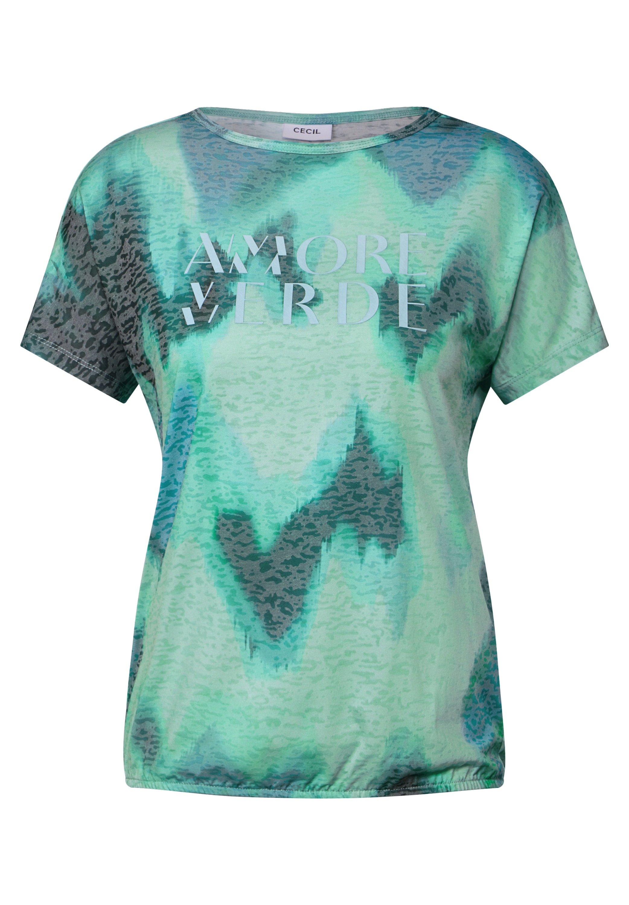 Cecil Print-Shirt, mit U-Boot-Ausschnitt