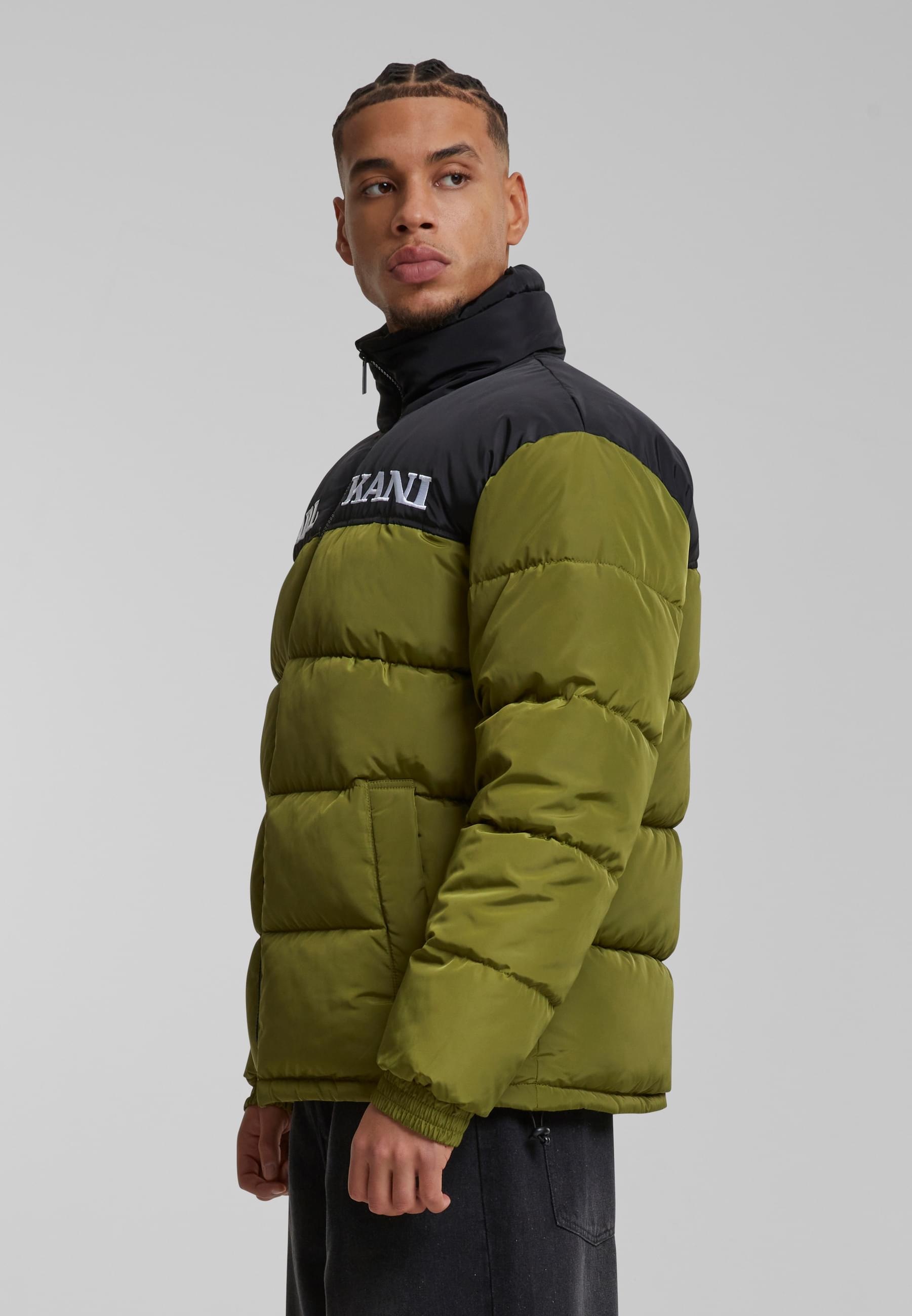 Karl Kani Winterjacke »Karl Kani Karl Kani Retro Essential Puffer Jacket«, (1 St.), ohne Kapuze