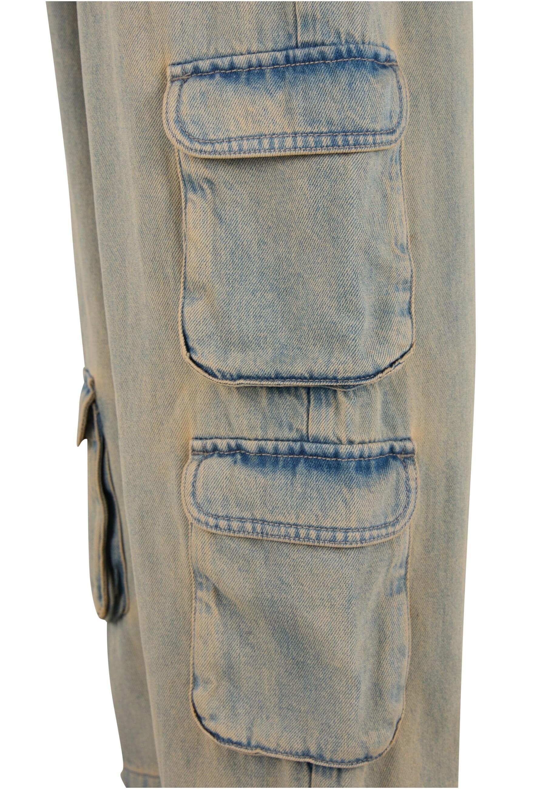 URBAN CLASSICS Cargohose »Urban Classics Multi Pocket Denim Cargo«, (1 tlg.)