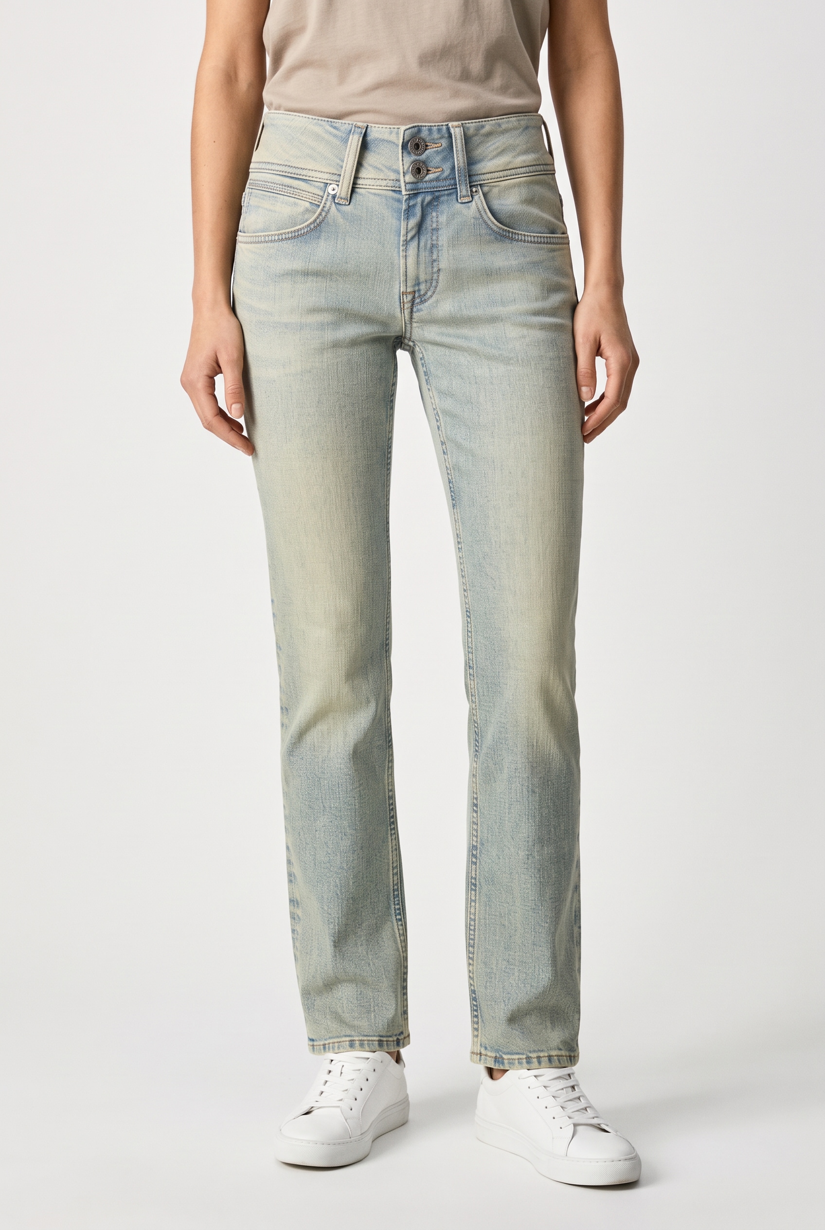 Pepe Jeans Slim-fit-Jeans »SLIM JEANS LW« mit doppeltem Knopfverschluss
