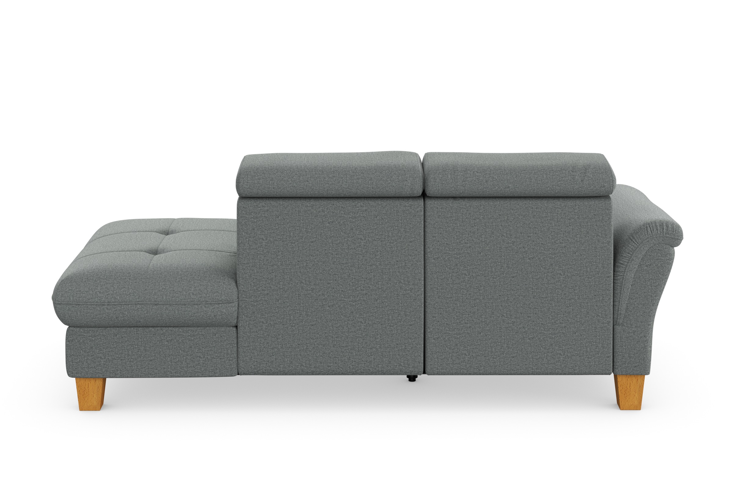 Recamiere HOME AFFAIRE "Lindgren", grau, B:206cm H:84cm T:93cm, 100% Polyester, Sofas, Recamiere, wahlweise motorische TV-Funktion, Bettkasten und Kopfteilverstellung 6