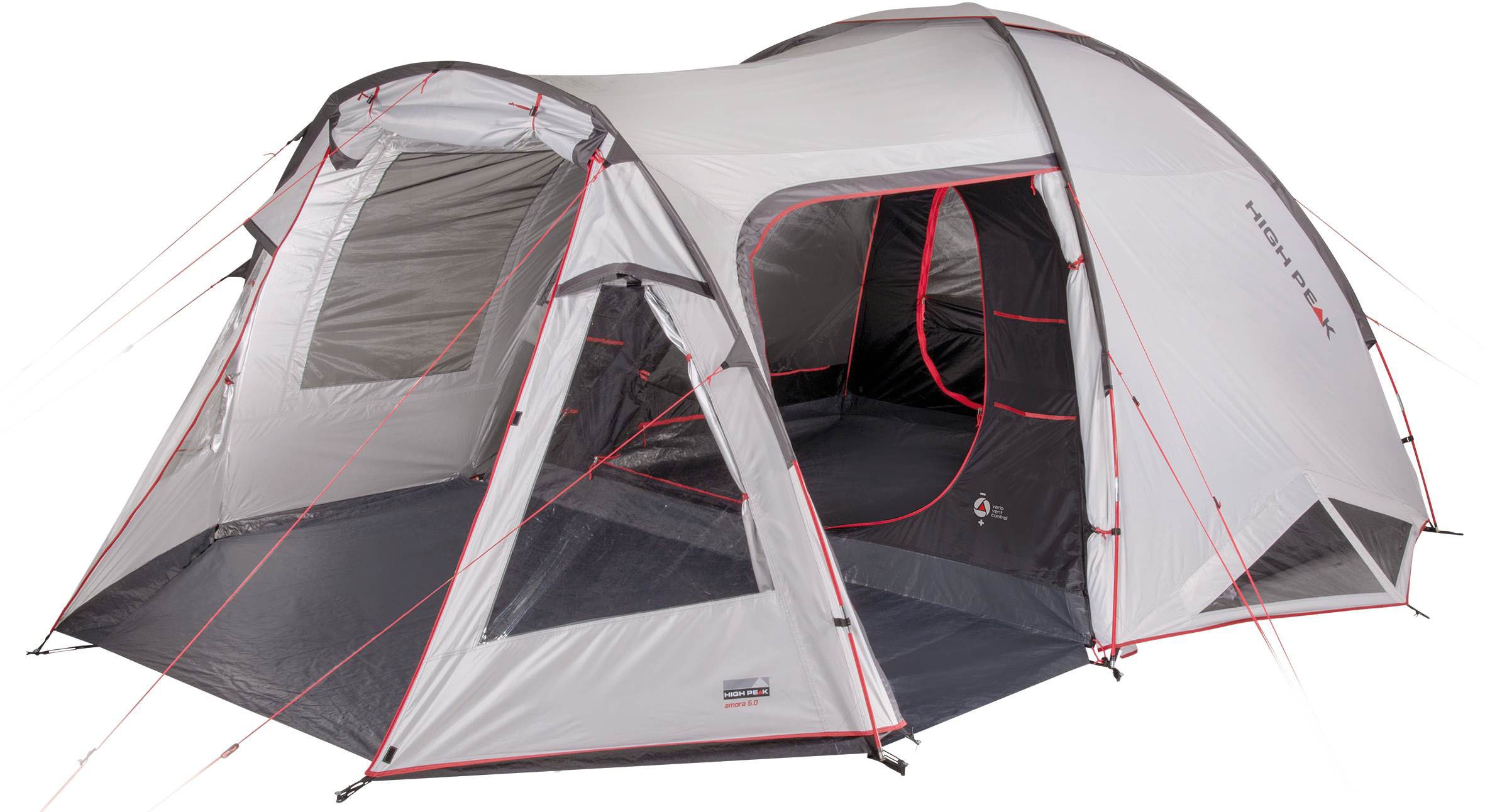 High Peak Kuppelzelt »Zelt Amora 5.0«, 5 Personen, (mit Transporttasche)