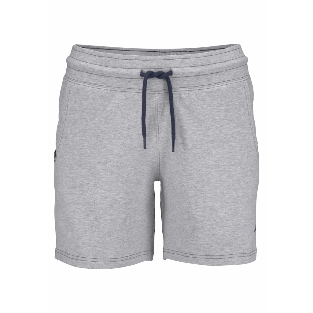 KangaROOS Sweatshorts, mit kontrastfarbener Kordel und kleinem Label-Print