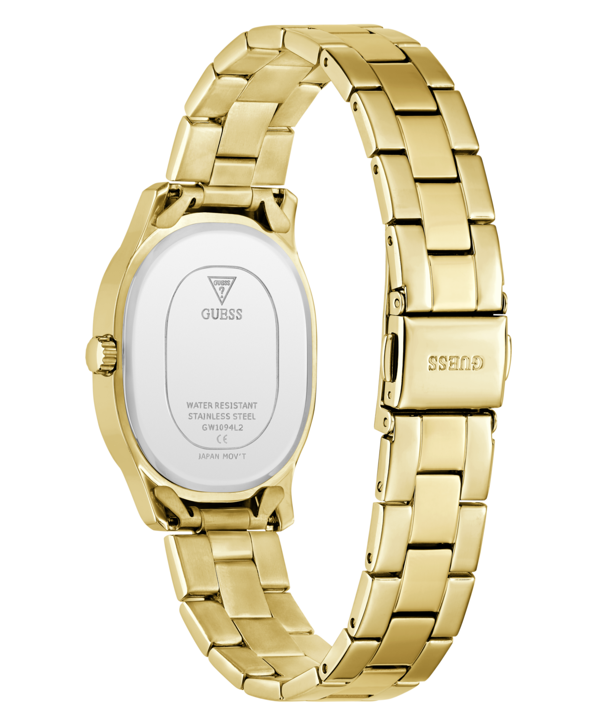 Guess Quarzuhr »ELEANOR« Armbanduhr, Damenuhr, Edelstahlarmband, analog