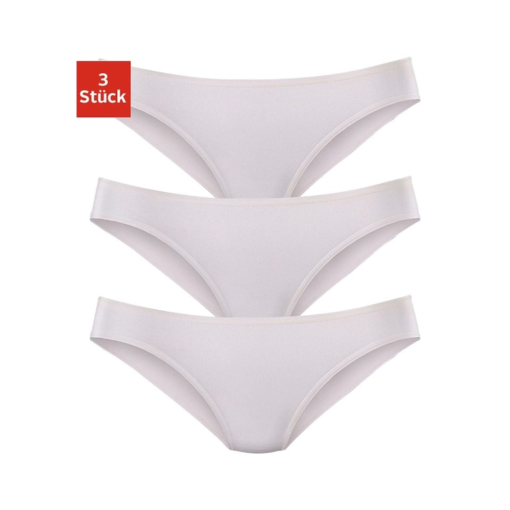 LASCANA Bikinislip, (Packung, 3 St.)