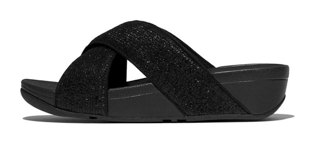 Fitflop Pantolette "LULU CRINKLED SHIMMER", Slides, Badeschuh, Abendmode mi günstig online kaufen