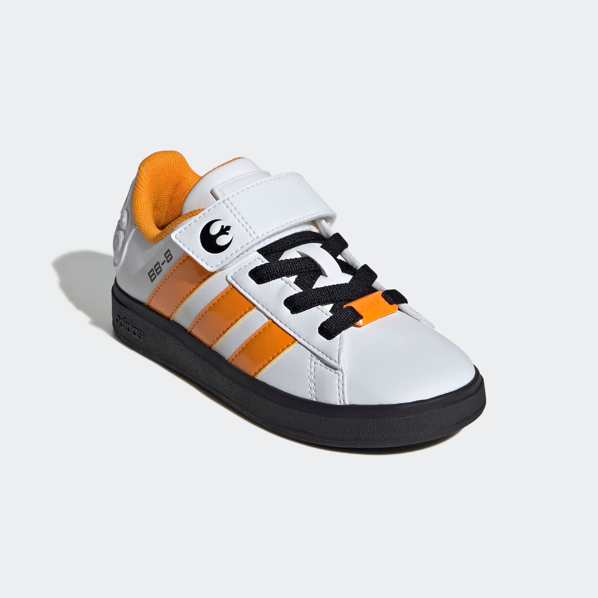 Mädchen Sneaker "ADIDAS X STAR WARS GRAND COURT 2.0", ADIDAS SPORTSWEAR, Gr. 33, bunt, Schuhe, Design auf den Spuren des adidas Superstar