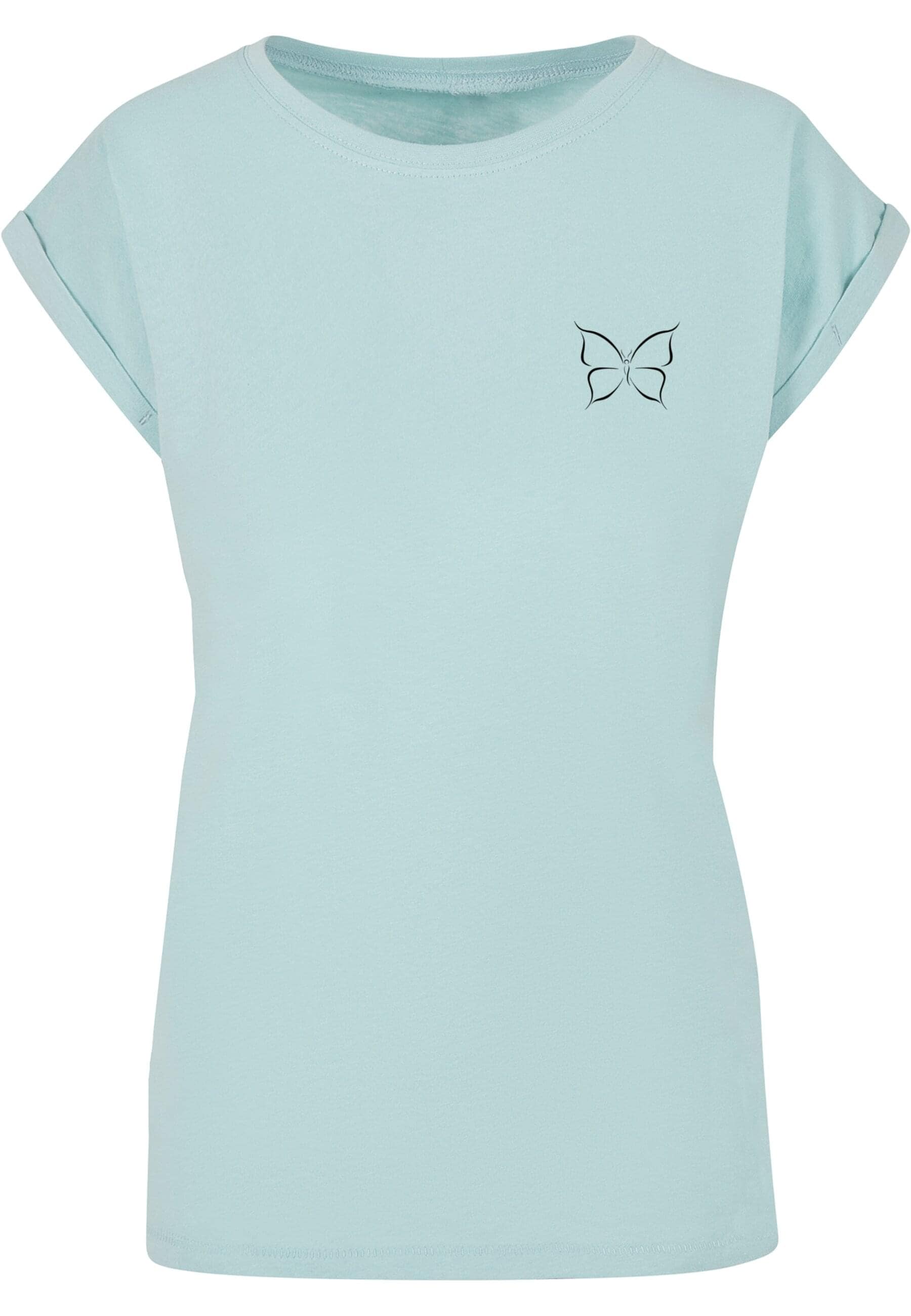 Merchcode T-Shirt "Merchcode Damen Ladies Spring - Butterfly T-Shirt", (1 t günstig online kaufen