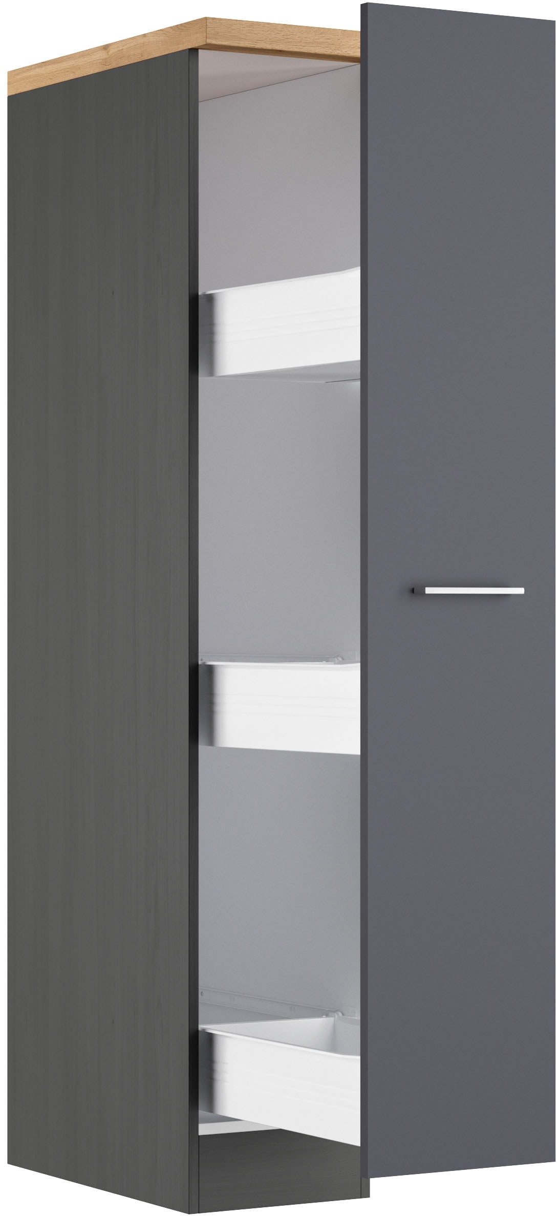 KOCHSTATION Apothekerschrank »KS-Milan« Apothekerschrank 30 cm, matte oder hochglänzende Fronten