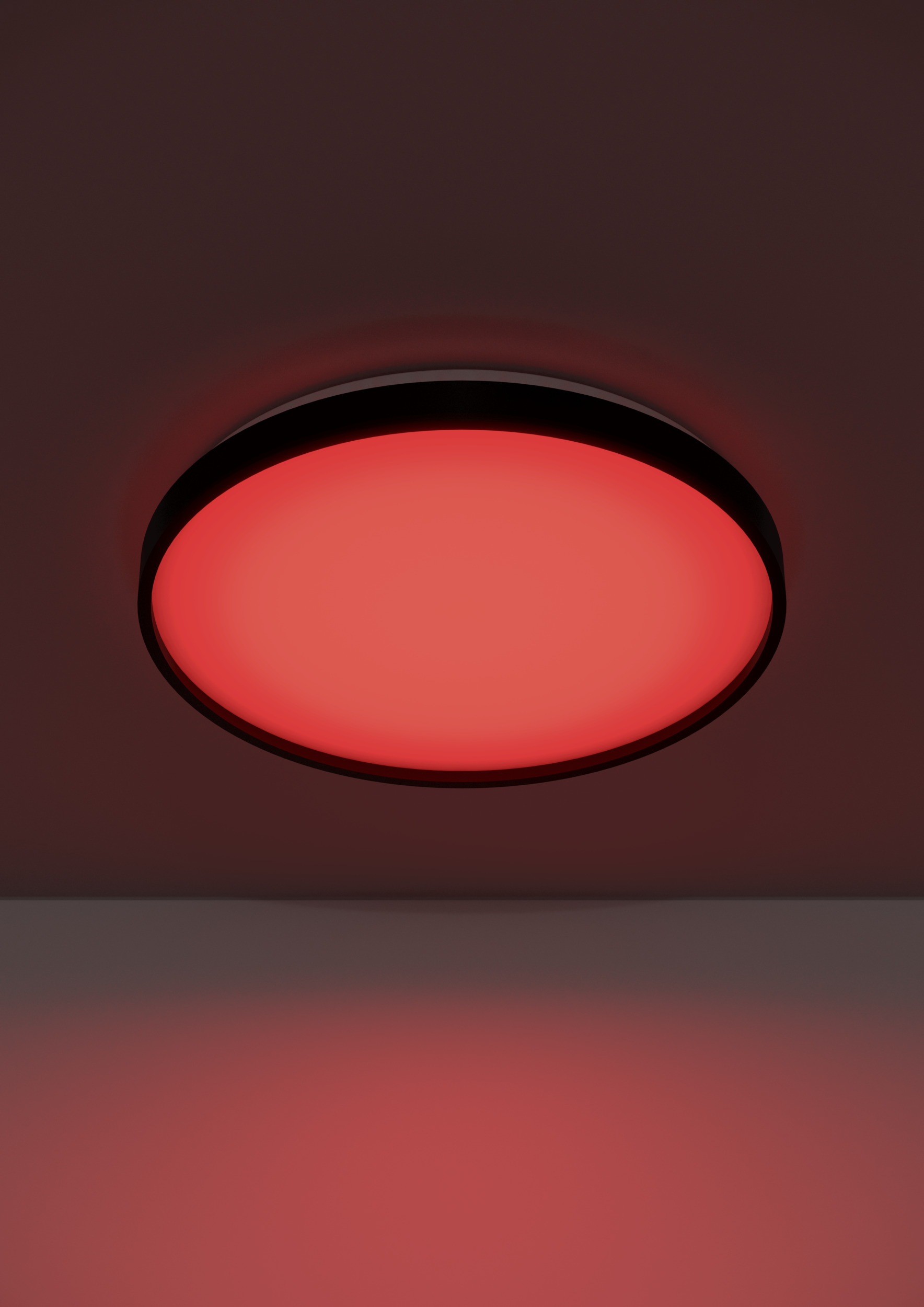 EGLO LED Deckenleuchte »MOZONCILLO-Z Deckenlampe, Disco-Modus, ZigBee 3.0, Wohnzimmerlampe« LED-Modul 1 Stk. RGB | warmweiß - kaltweiß Fernbedienung inkl., App / Sprachsteuerung Alexa, H: 6,5cm x D: 40 cm