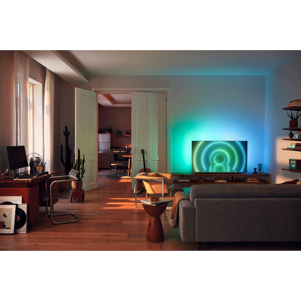 Philips LED-Fernseher »55PUS7906/12«, 139 cm/55 Zoll, 4K Ultra HD, Android TV-Smart-TV, 3-seitiges Ambilight