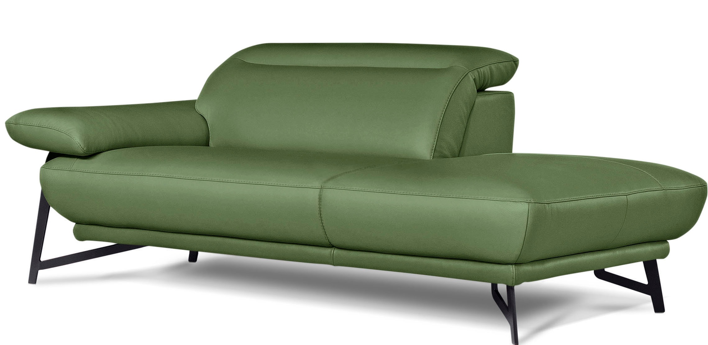 Egoitaliano Polstergarnitur »Anais, Design mit hohem Sitzkomfort für mehr Bequemlichkeit«, Set: bestehend aus Sofa und Ottomane, inkl. Kopfteilverstellung