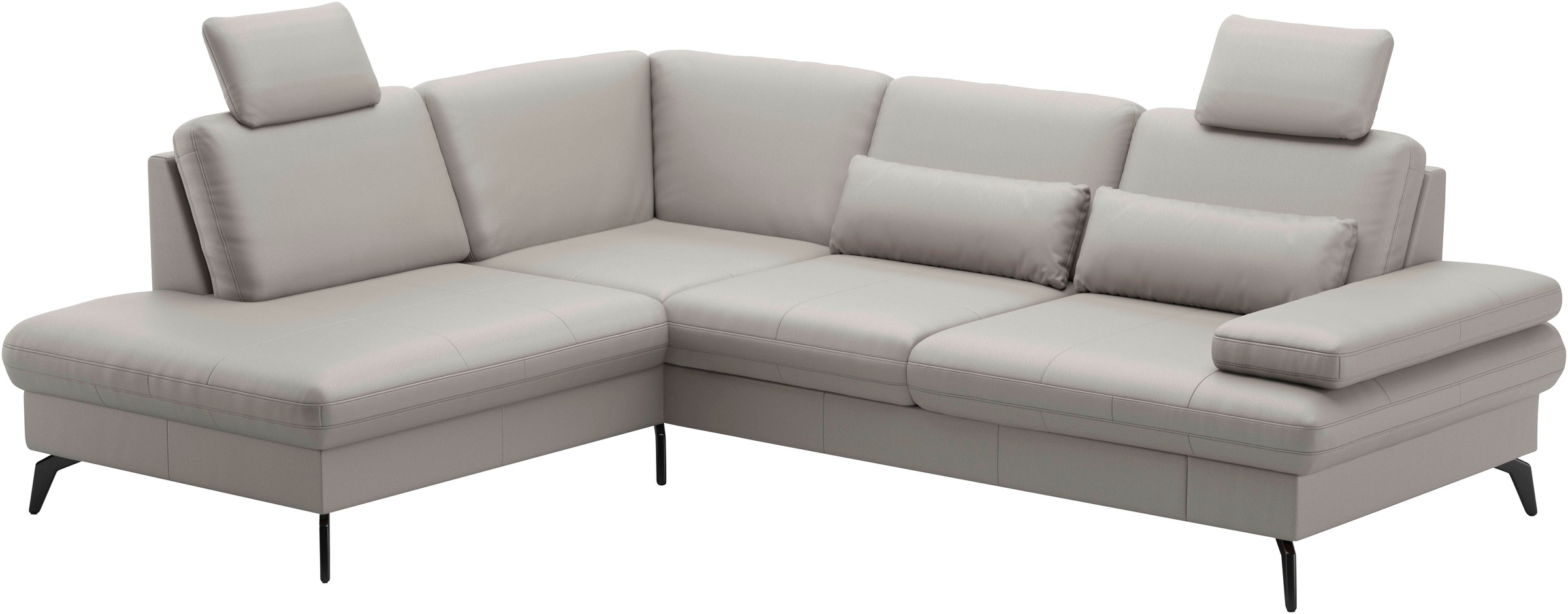sit&more Ecksofa »Morris L-Form, inkl. Sitztiefenverstellung«, wahlweise mit Armteilverstellung, Bettfunktion & Bettkasten
