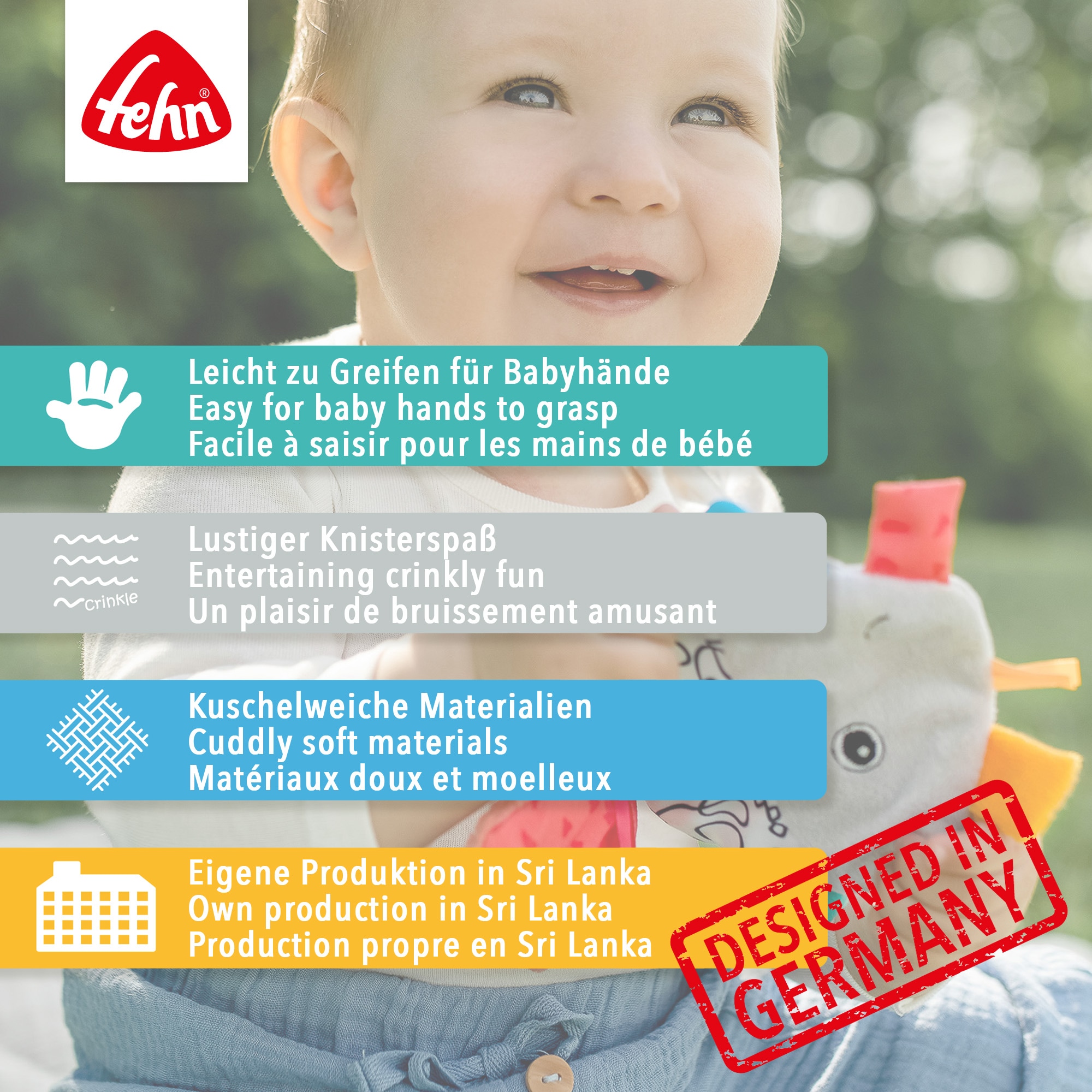 Fehn Greifspielzeug »Capybara Clara, Knister-Capybara«