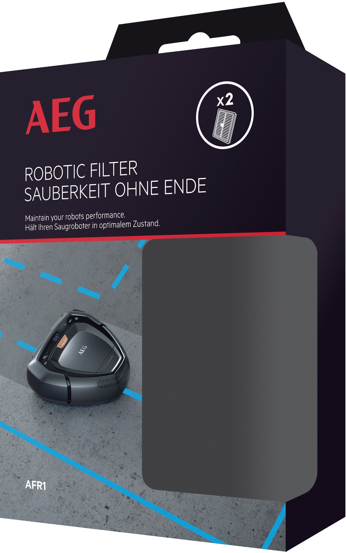 AEG Filter-Set »AFR1«, (Set, 2 tlg.), Reinigung des Filters ohne Wartezeit