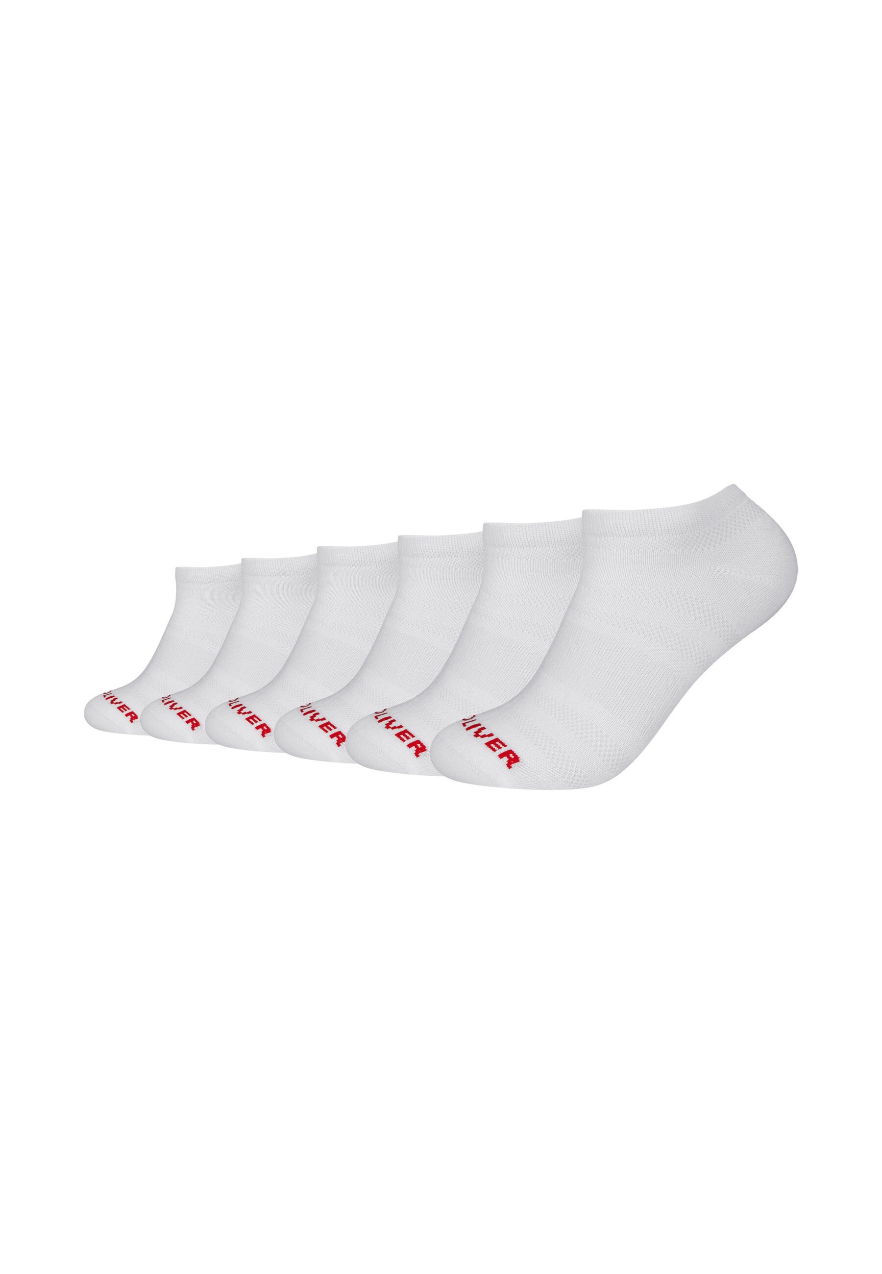 s.Oliver Sneakersocken »Sneakersocken urban Sport 6er Pack« 6er Pack Mesh-Belüftung für ausgeglichenes Fußklima, Gekämmte Baumwolle für hohen Tragekomfort