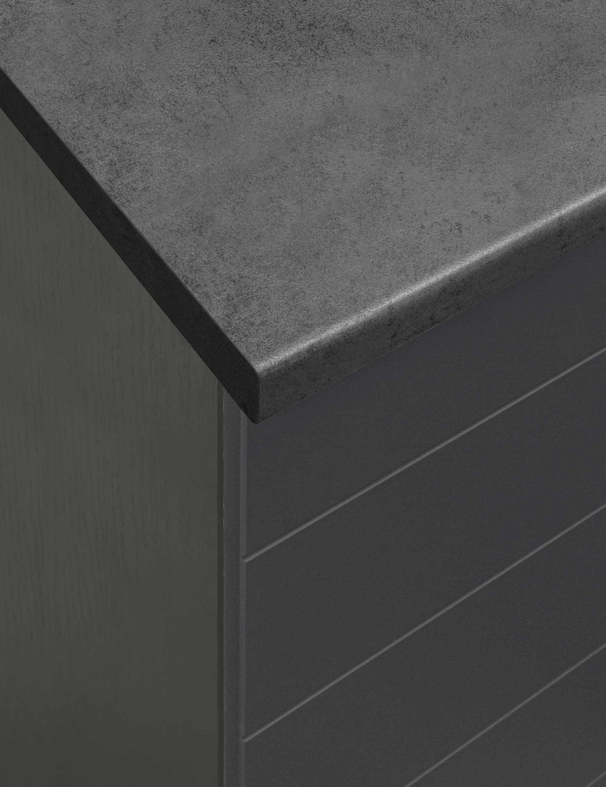 KOCHSTATION Küchenzeile »KS-Luhe« 330 cm breit, wahlweise mit oder ohne E-Geräten, gefräste MDF-Fronten